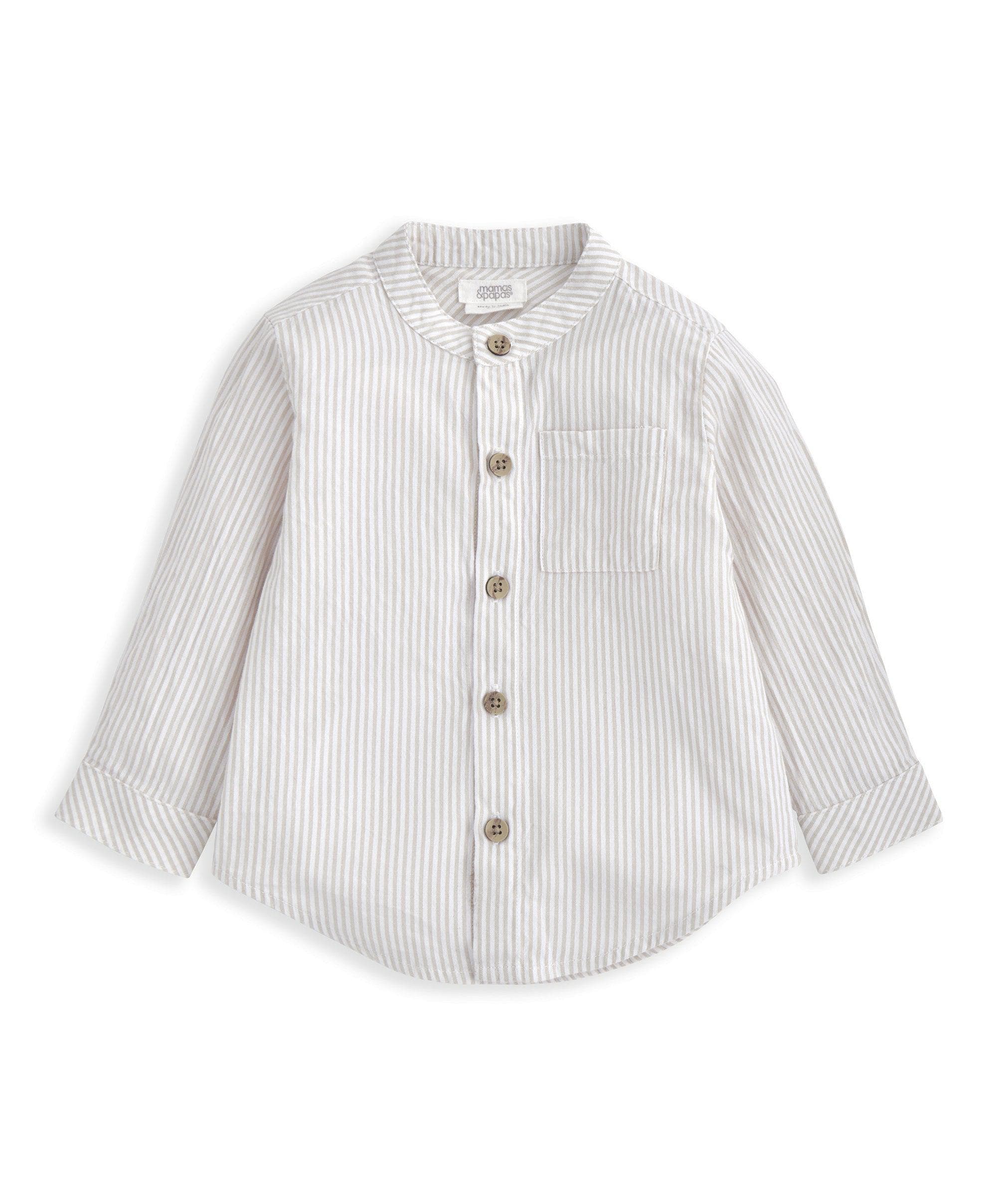 Grandad Collar Shirt & Shorts Set (2 Pieces) - Image 4