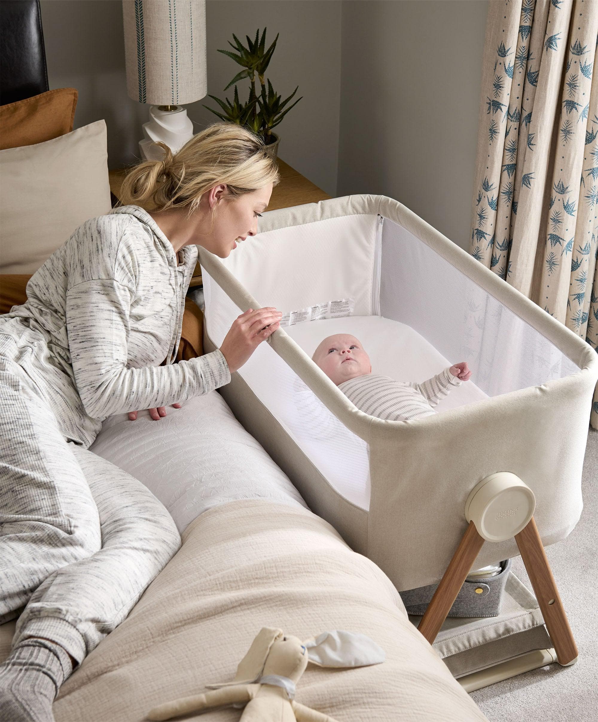 Harwell Nursery Bundle with Lua Bedside Crib (6 Piece) – Cashmere - Image 16