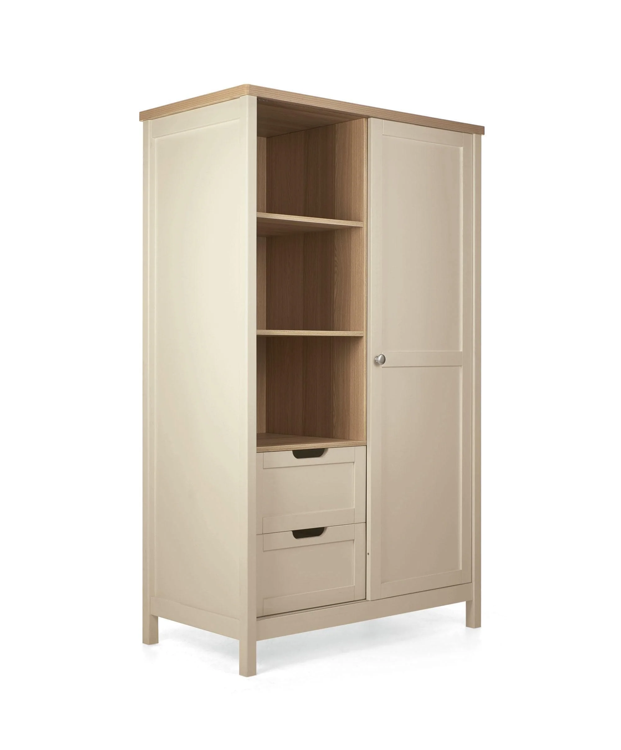Harwell 2 Piece Cotbed Set with Wardrobe - Cashmere - Image 13