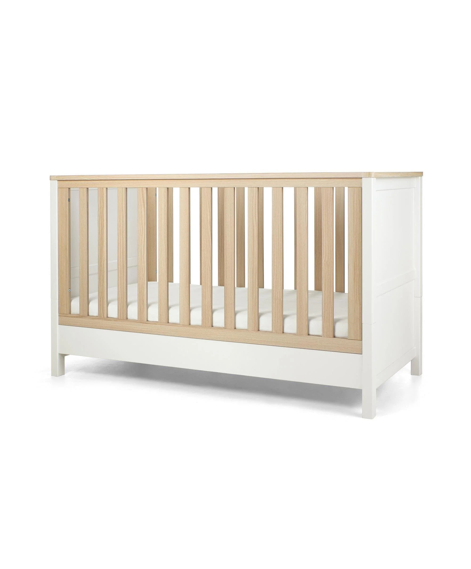 Harwell 3 Piece Cotbed Range with Premium Dual Core Cotbed Mattress - White - Image 6