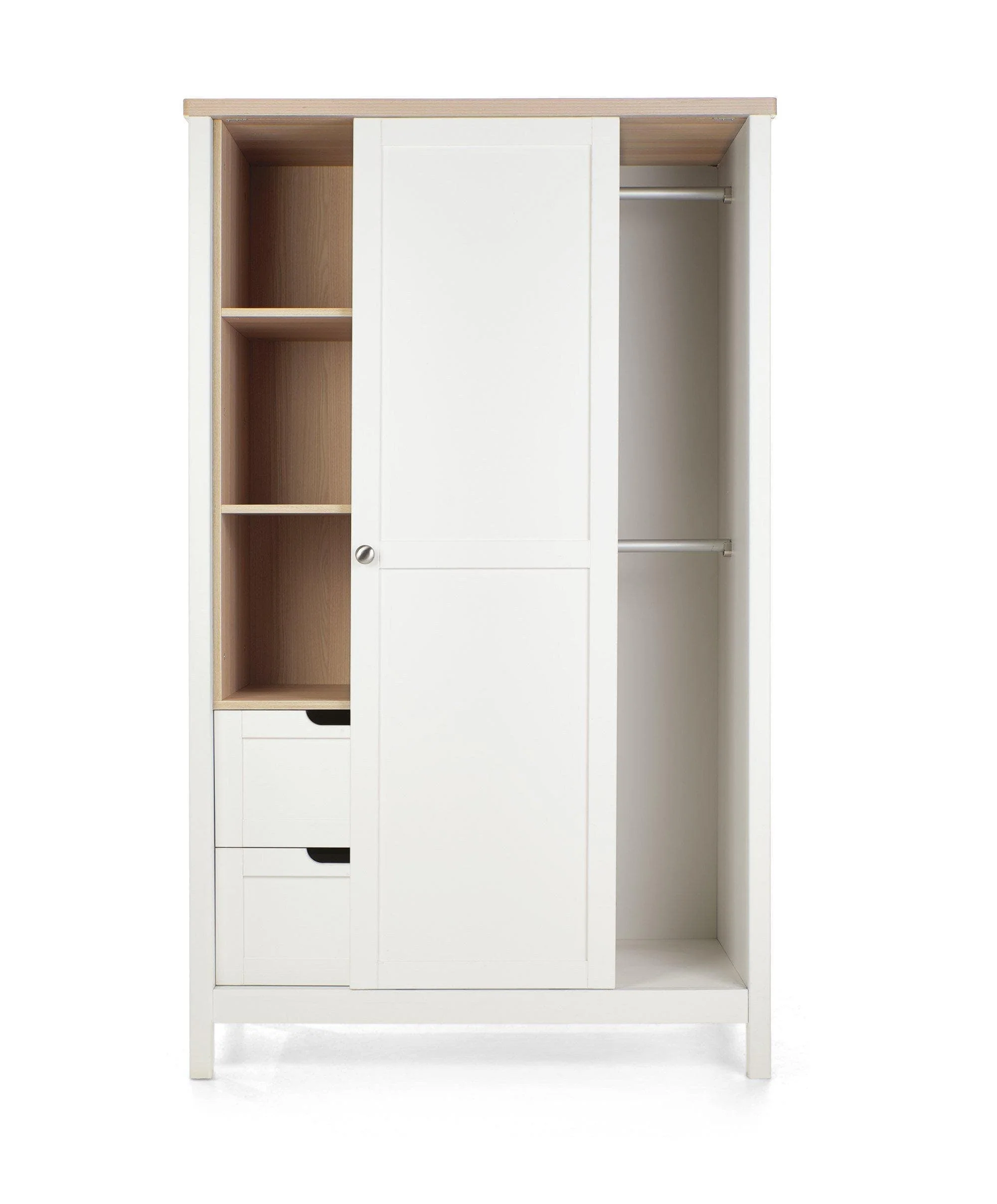 Harwell 3 Piece Small Cotbed Range with Dresser Changer & Wardrobe - White - Image 10