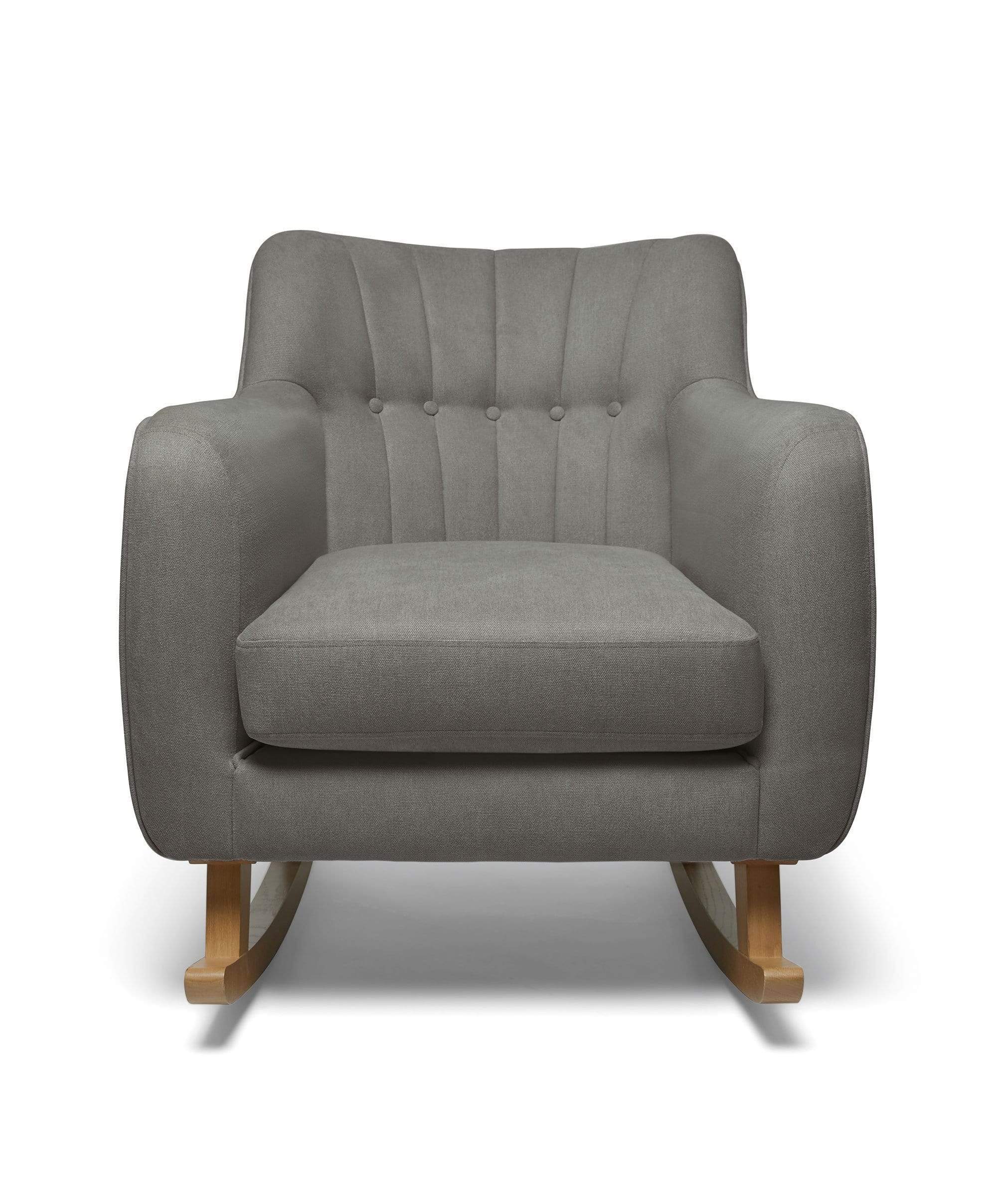 Hilston Nursing Chair - Grey Woven - Image 3