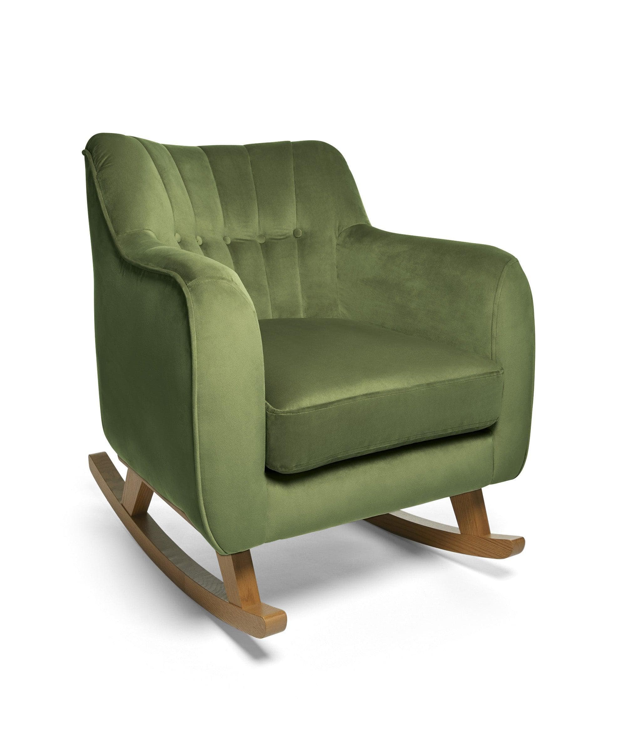 Hilston Nursing Chair - Olive Velvet