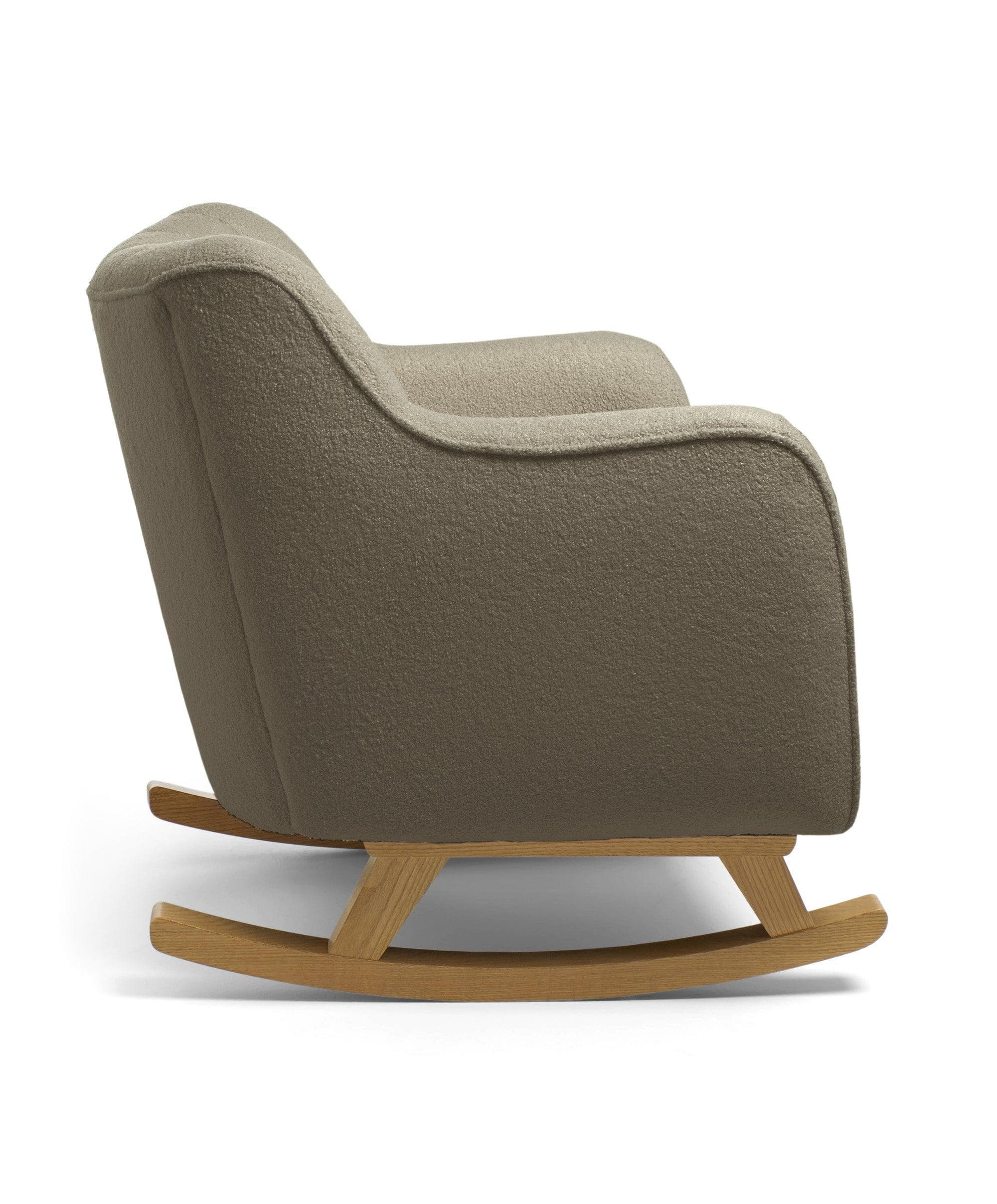 Hilston Nursing Chair & Footstool Set - Mink Boucle - Image 6