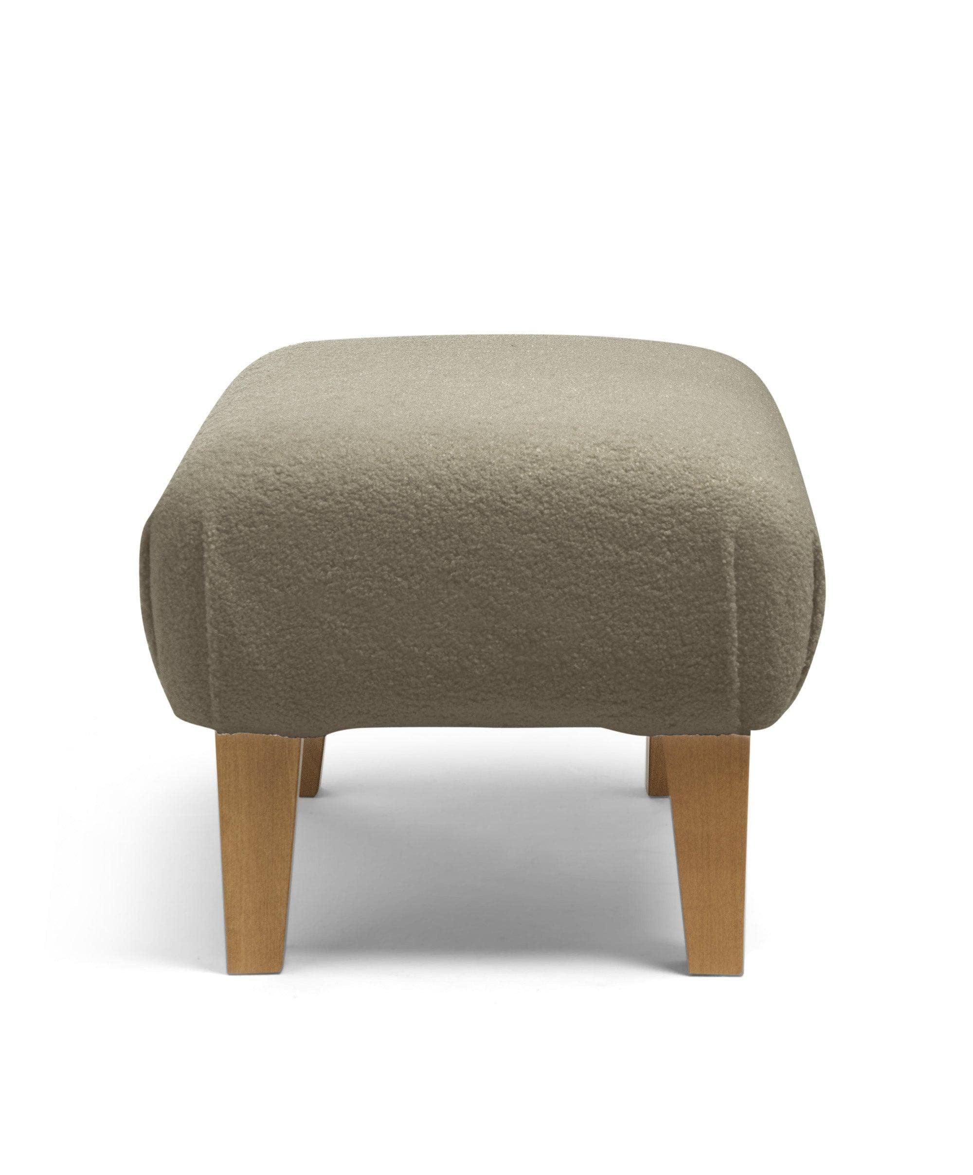 Hilston Nursing Chair & Footstool Set - Mink Boucle - Image 8