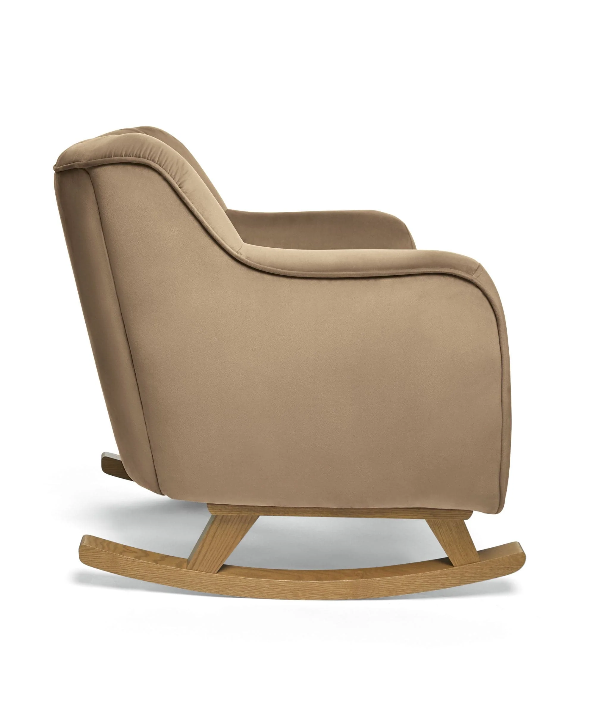 Hilson Nursing Chair & Footstool Set - Mocha Velvet - Image 5