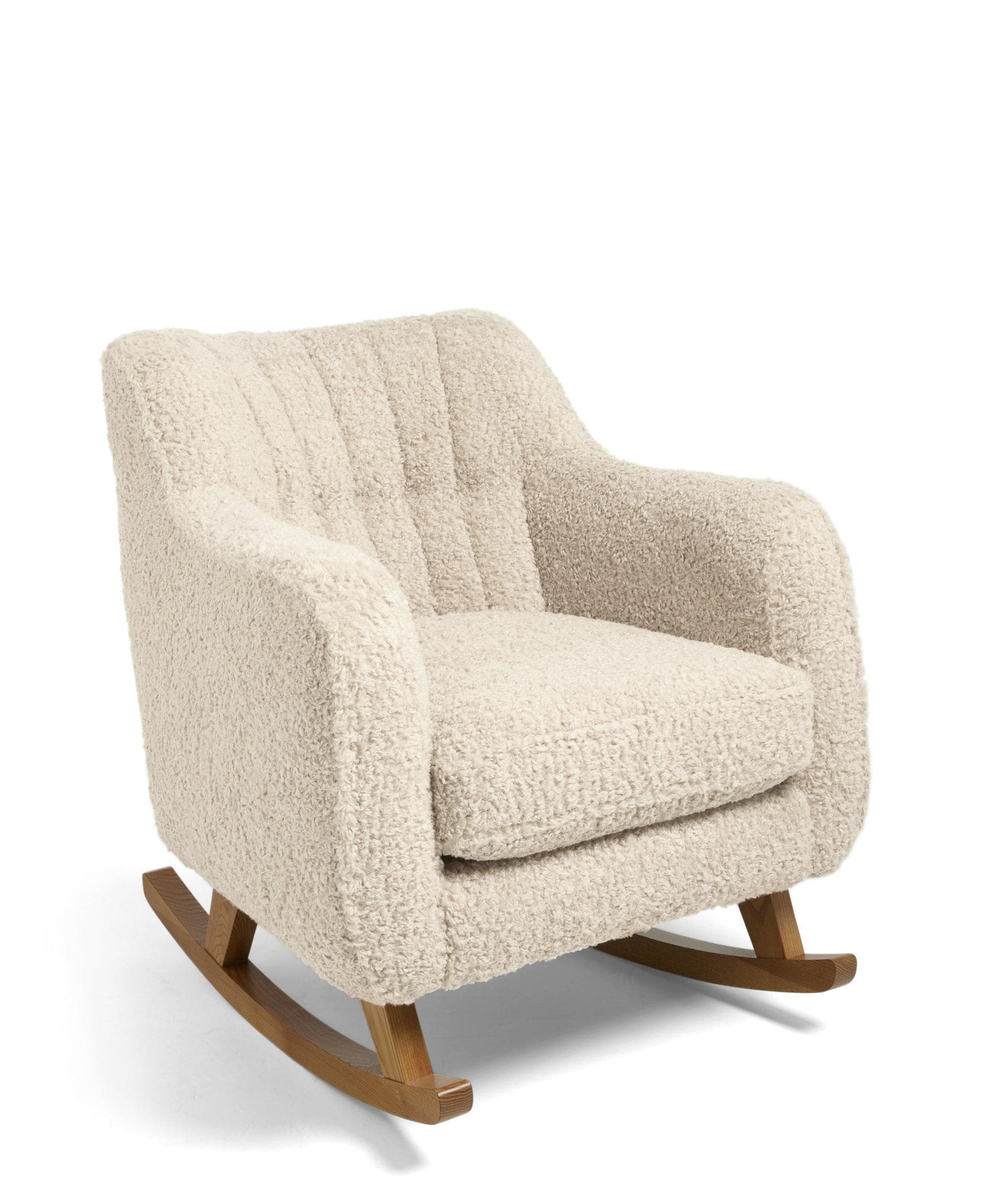 Hilston Nursing Chair & Footstool Set - Biscuit Teddy - Image 3