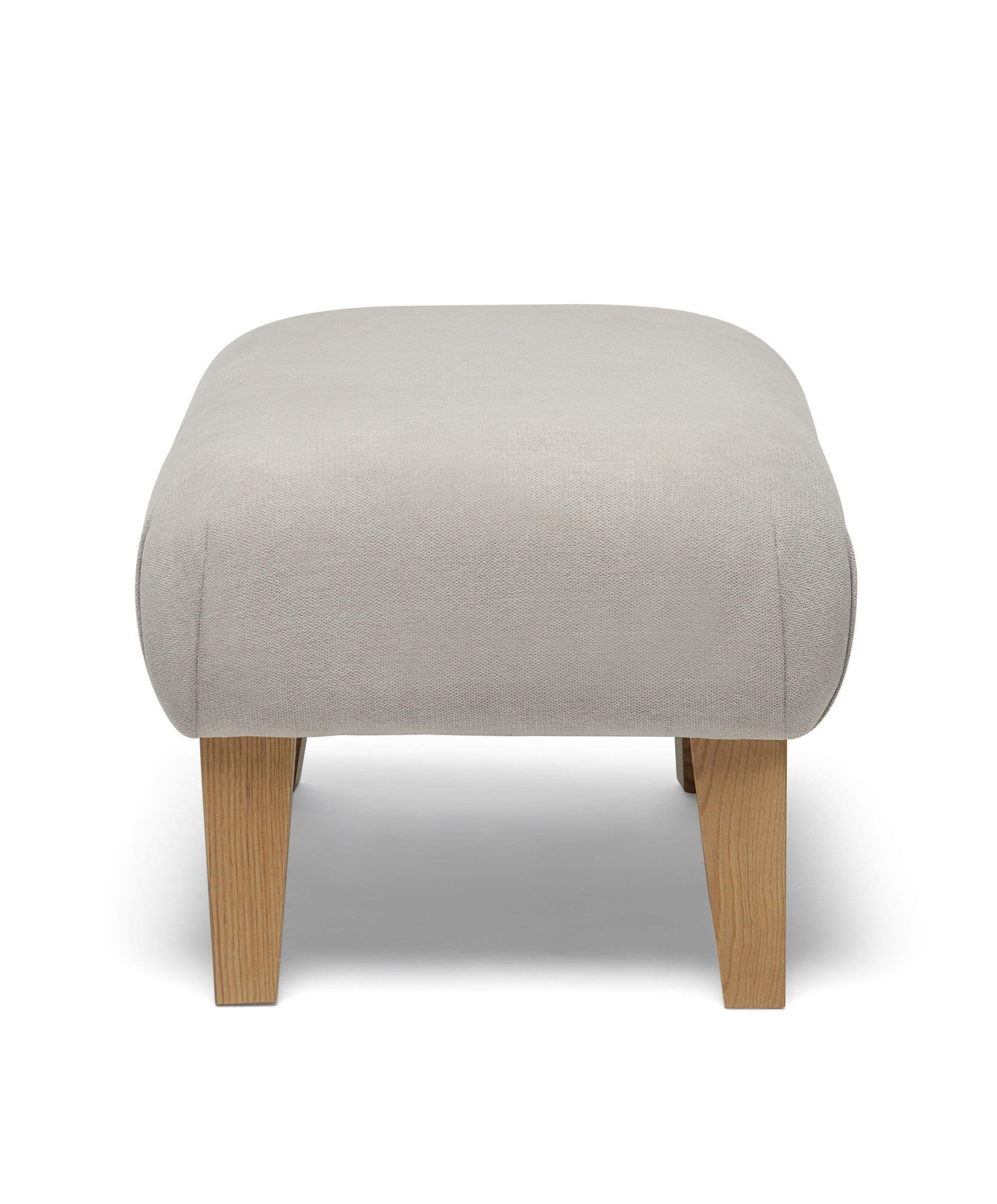 Hilston Nursing Chair & Footsool Set - Silver Woven - Image 7