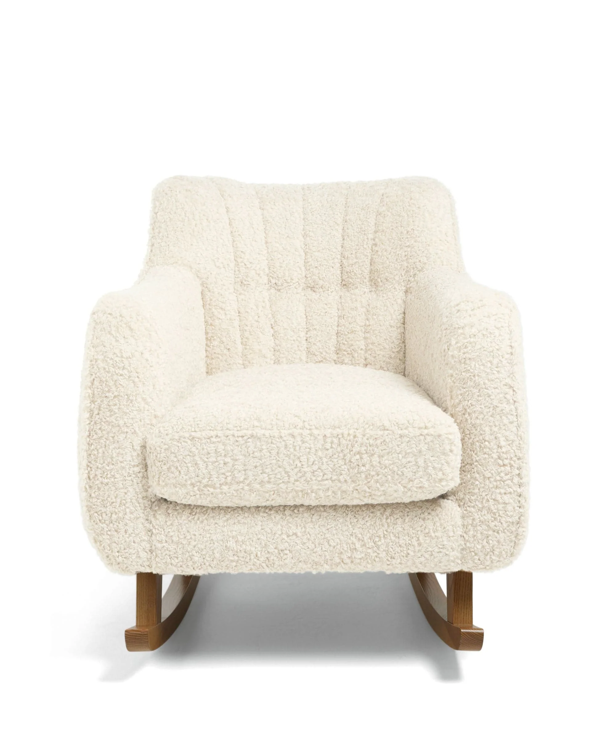 Hilston Nursing Chair & Footstool Set - Snow Teddy - Image 5