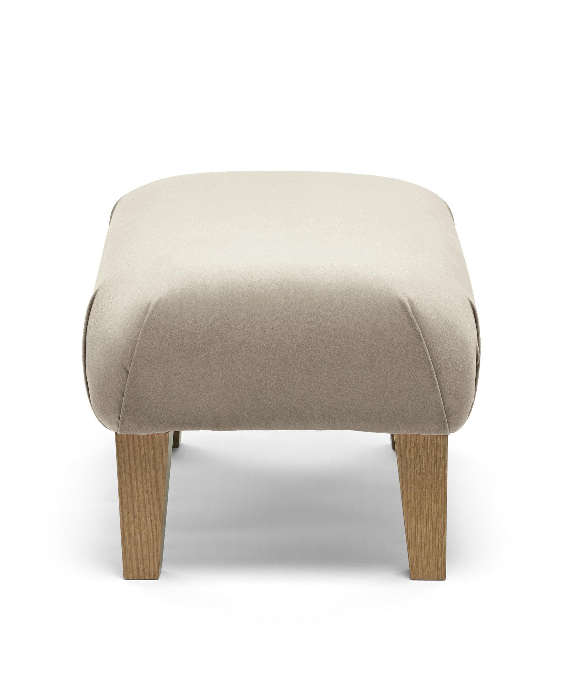 Hilston Nursing Chair & Footsool Set - Stone Velvet - Image 7