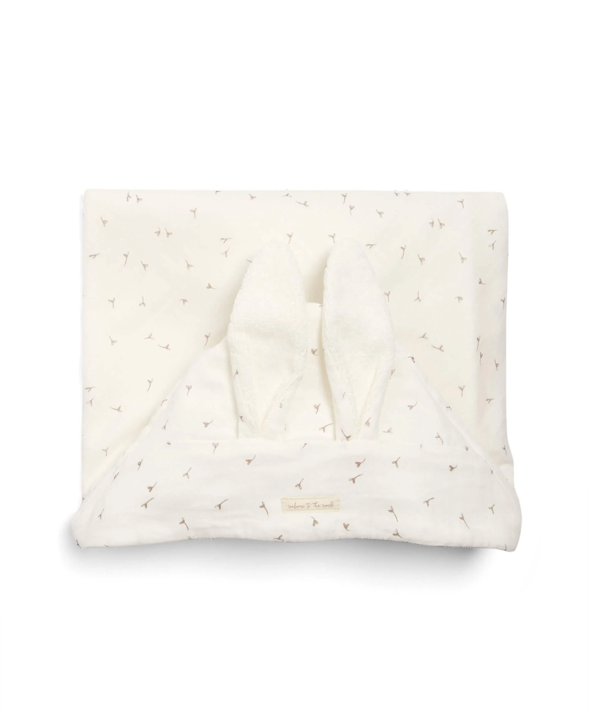 Hooded Towel - White - Welcome to the World Seedling - Image 7