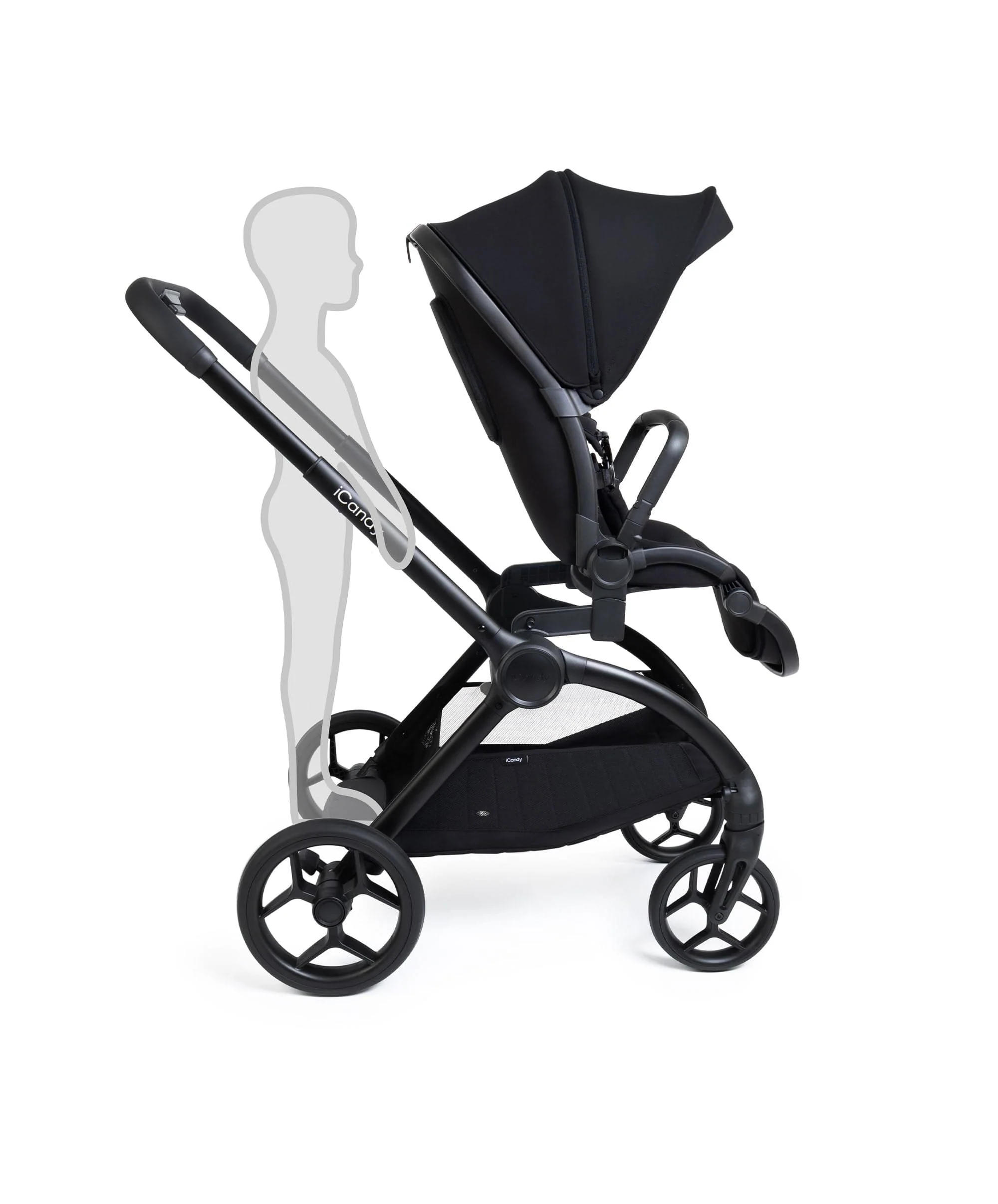 iCandy Core 2 Pushchair Bundle With Cybex Cloud T Car Seat & Base - Black - Image 5