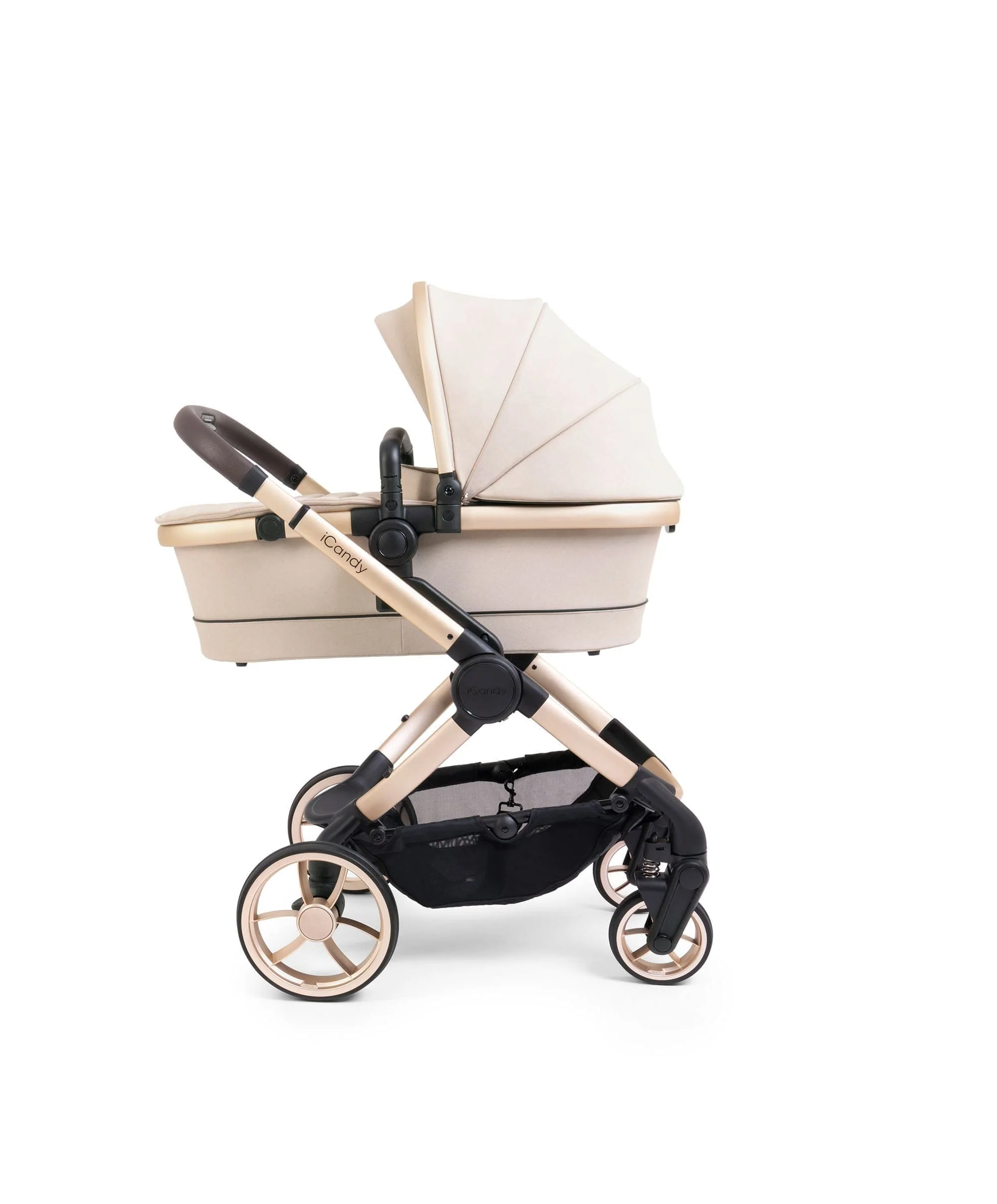 iCandy Peach 7 Complete Pushchair Bundle with Cybex Cloud T Car Seat - Biscotti - Image 3