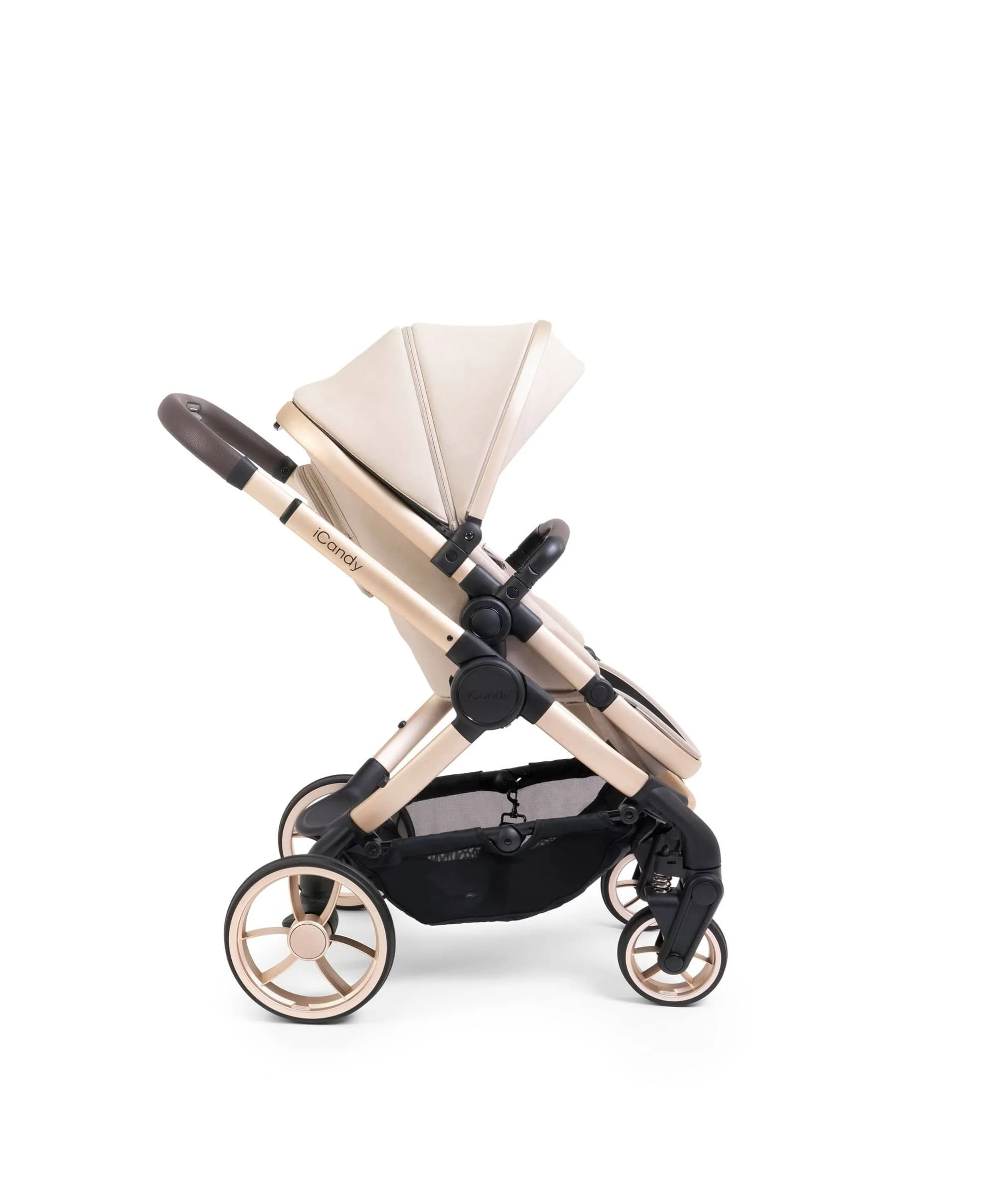 iCandy Peach 7 Complete Pushchair Bundle with Cybex Cloud T Car Seat - Biscotti - Image 4