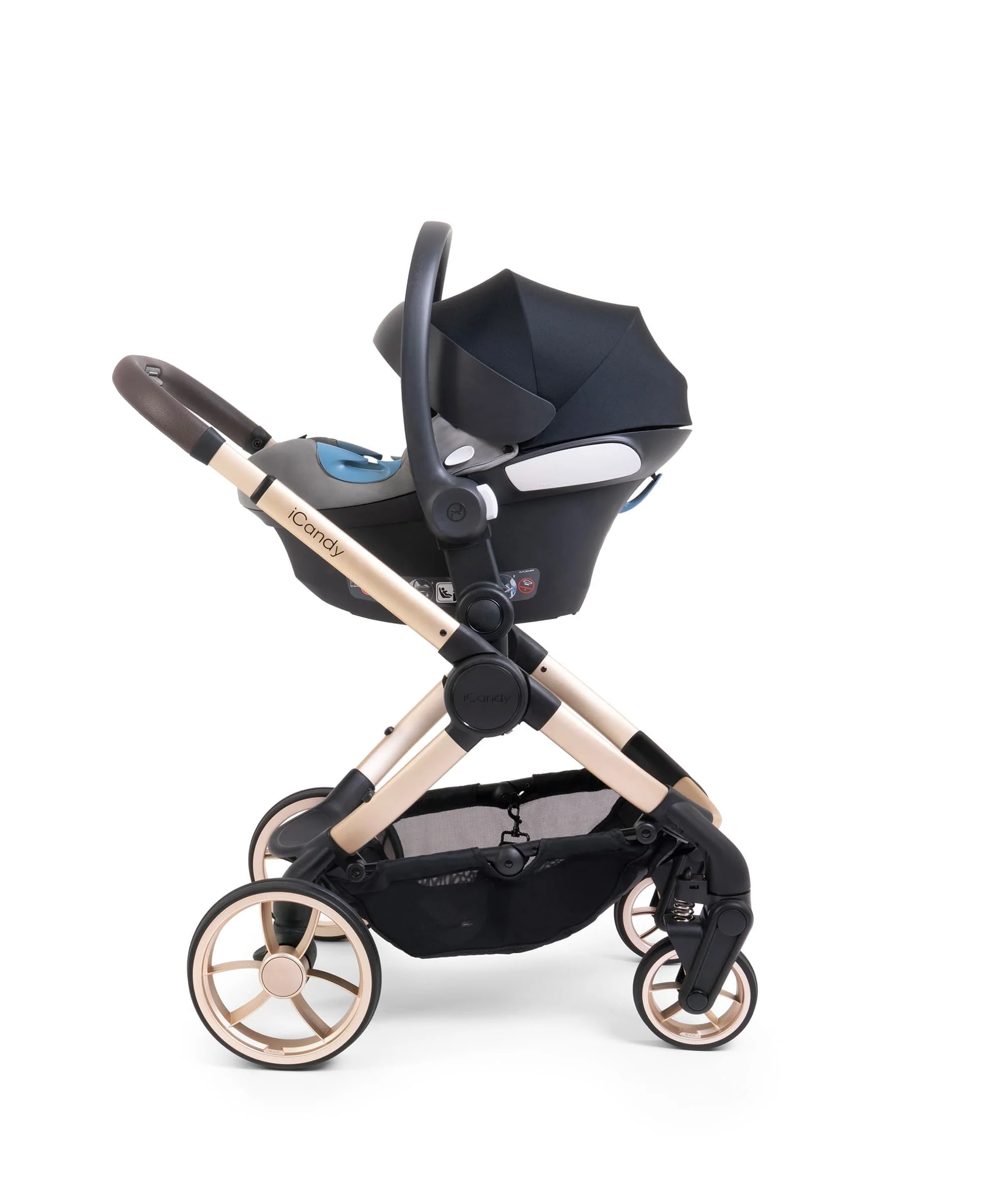 iCandy Peach 7 Complete Pushchair Bundle with Maxi-Cosi Pebble 360 Pro2 Car Seat - Biscotti - Image 8