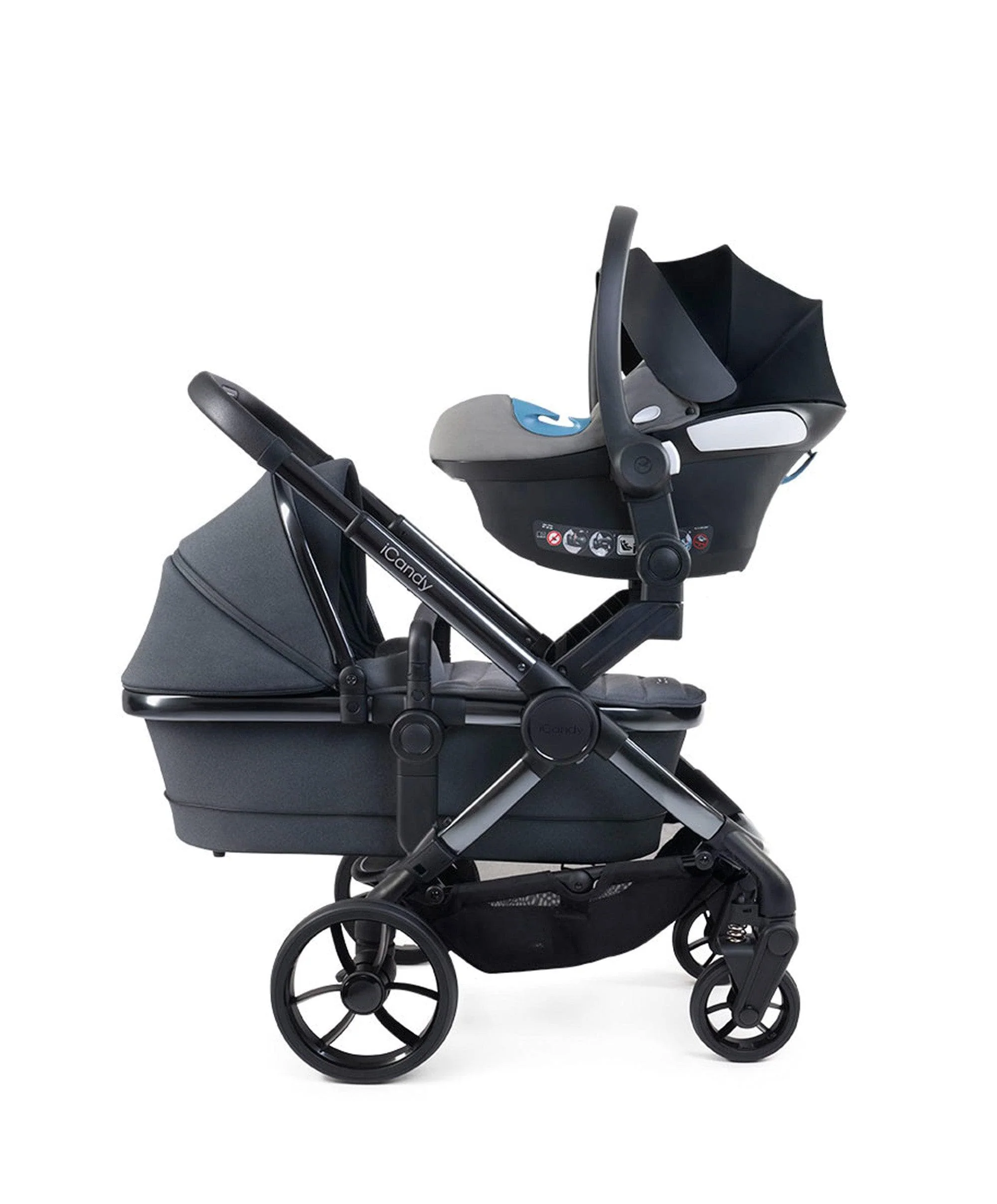 iCandy Peach 7 Twin Pushchair Bundle - Truffle - Image 4
