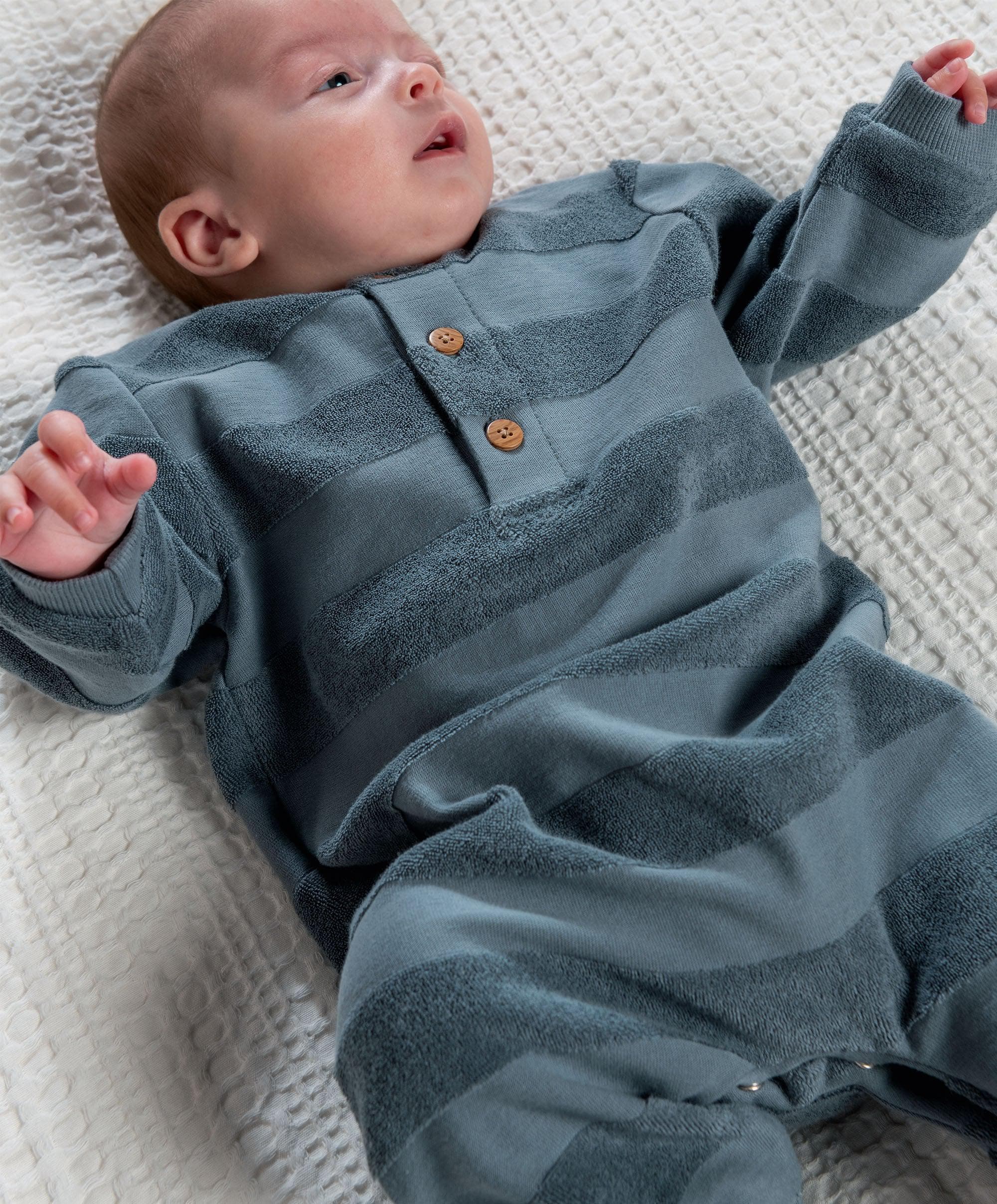 Striped Romper – Blue - Image 3