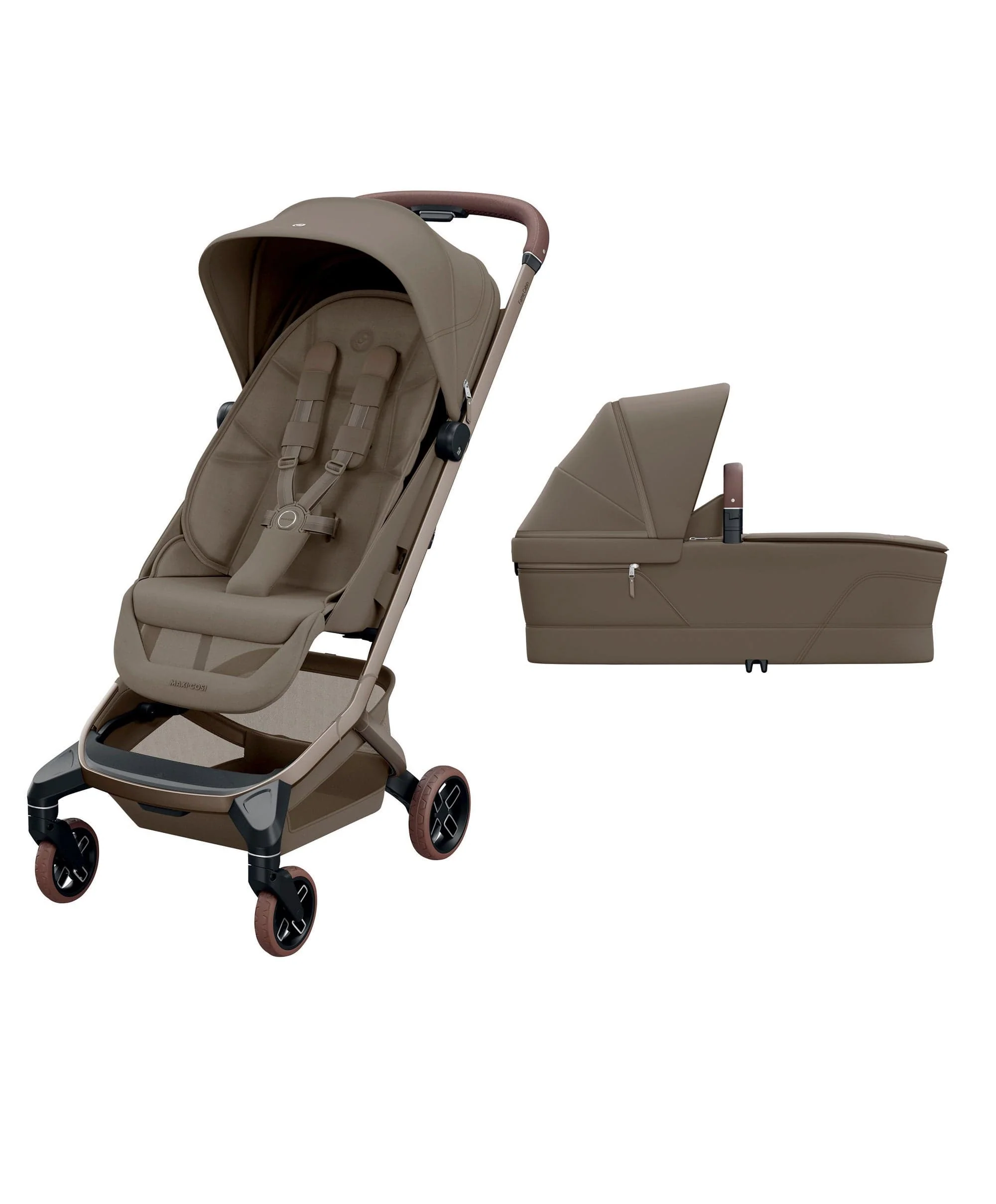 Maxi-Cosi Fame Cabin Pushchair & Carry Cot Bundle - Truffle