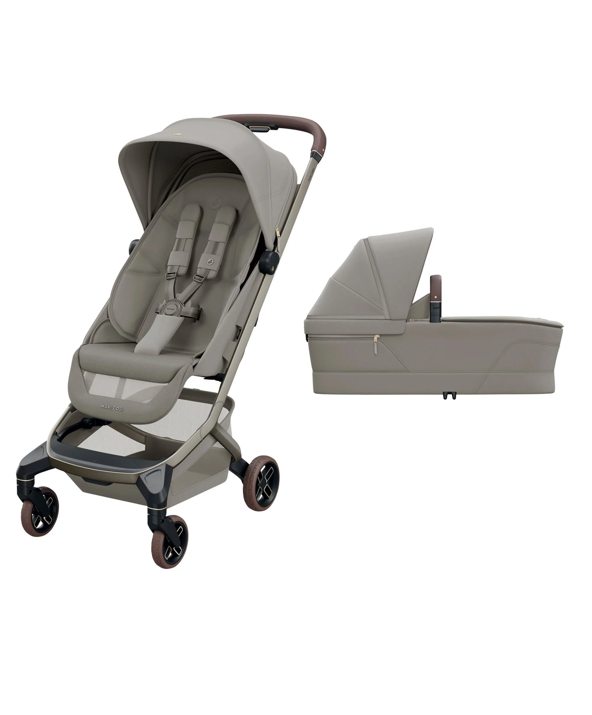 Maxi-Cosi Fame Cabin Pushchair & Carry Cot Bundle - Sapphire Sand