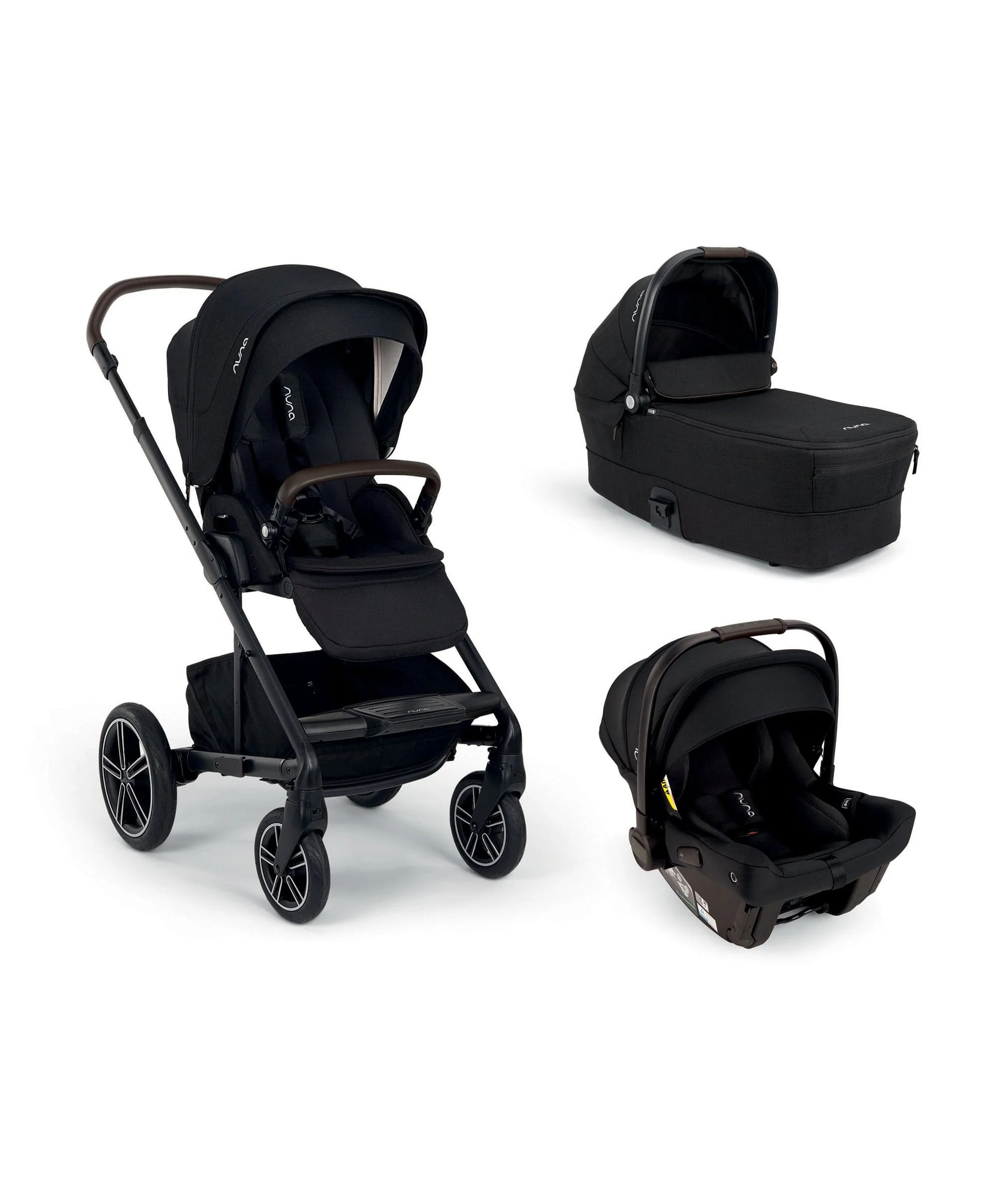 Nuna Mixx Next Pushchair Bundle With Nuna PIPA Urbn Car Seat – Caviar