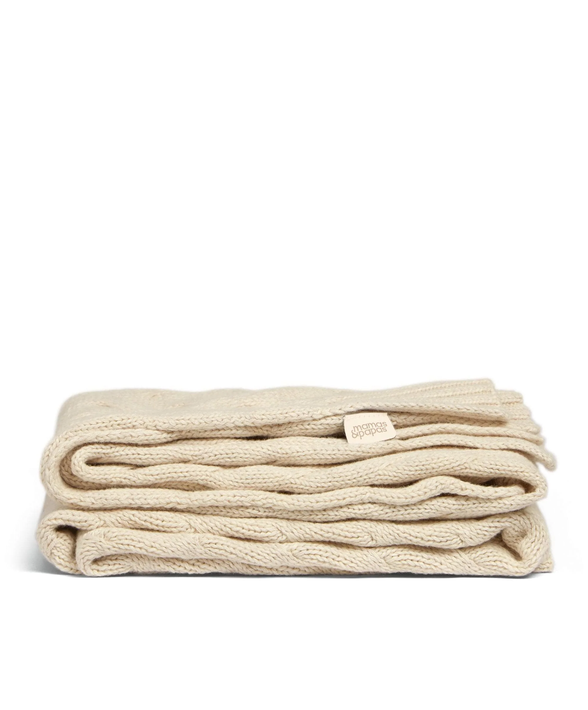 Cable Knit Blanket - Welcome to the World Duckling - Cream - Image 4