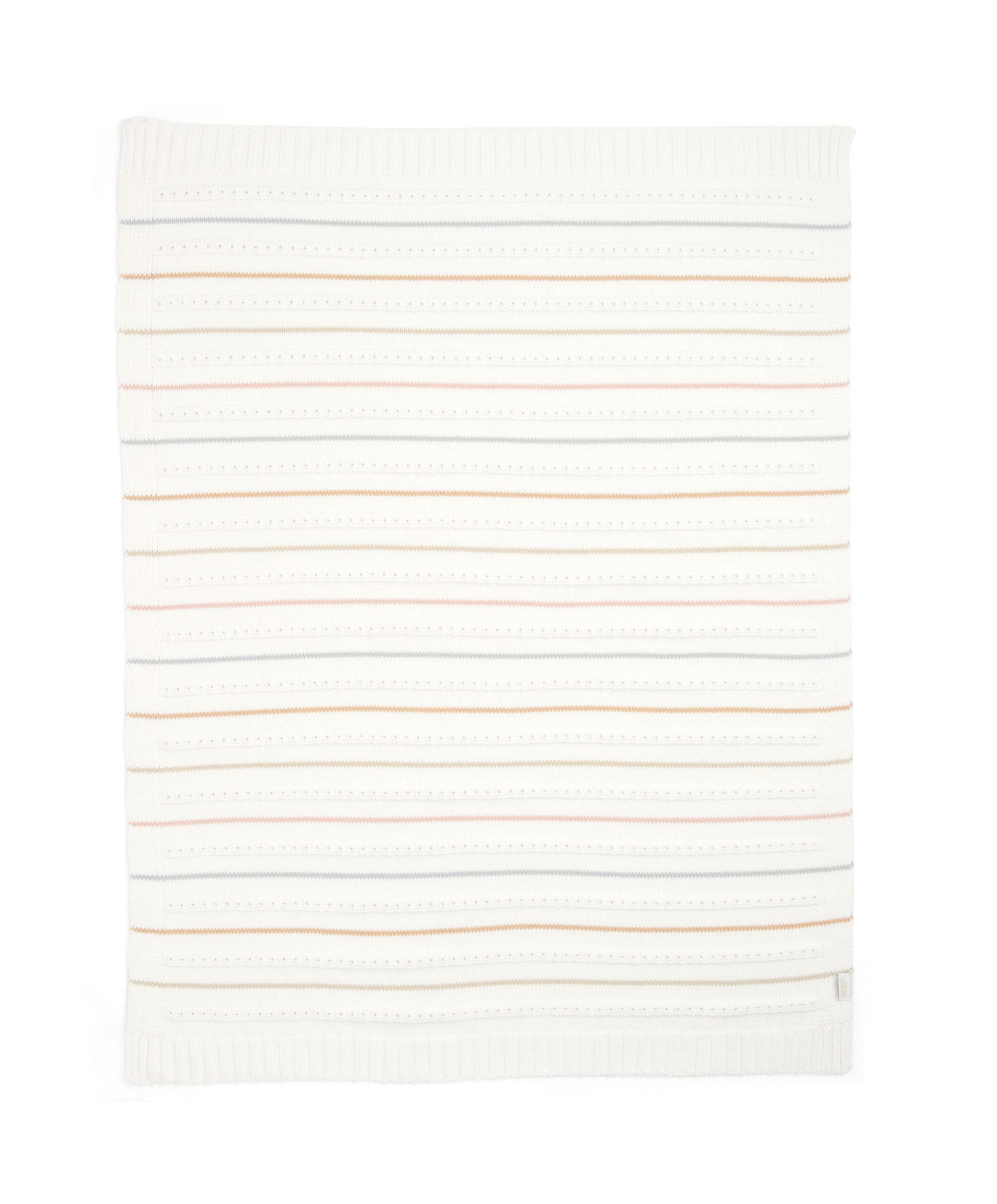 Knitted Blanket - Neutral Stripe - Image 4