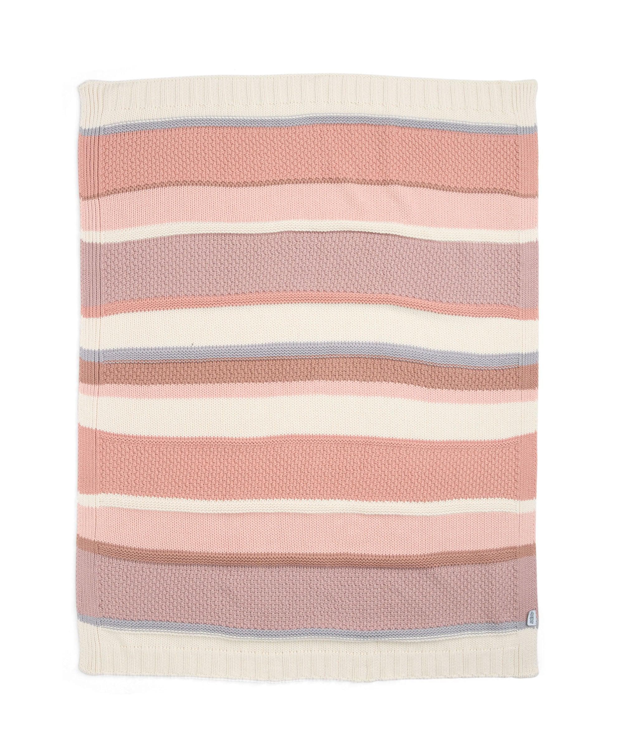 Knitted Blanket - Pink Block - Image 4