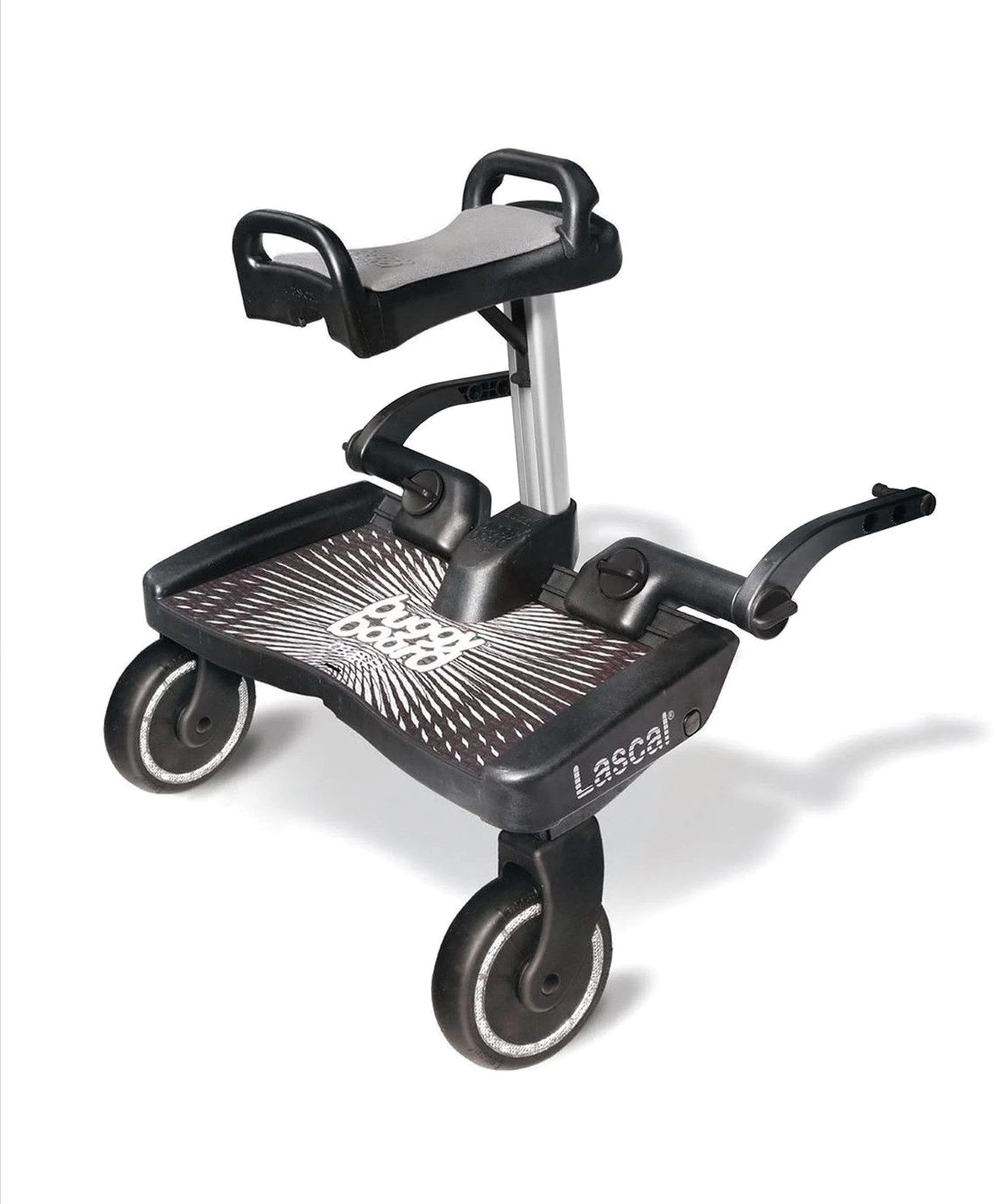 Lascal Black Maxi BuggyBoard&reg; Plus Grey Saddle