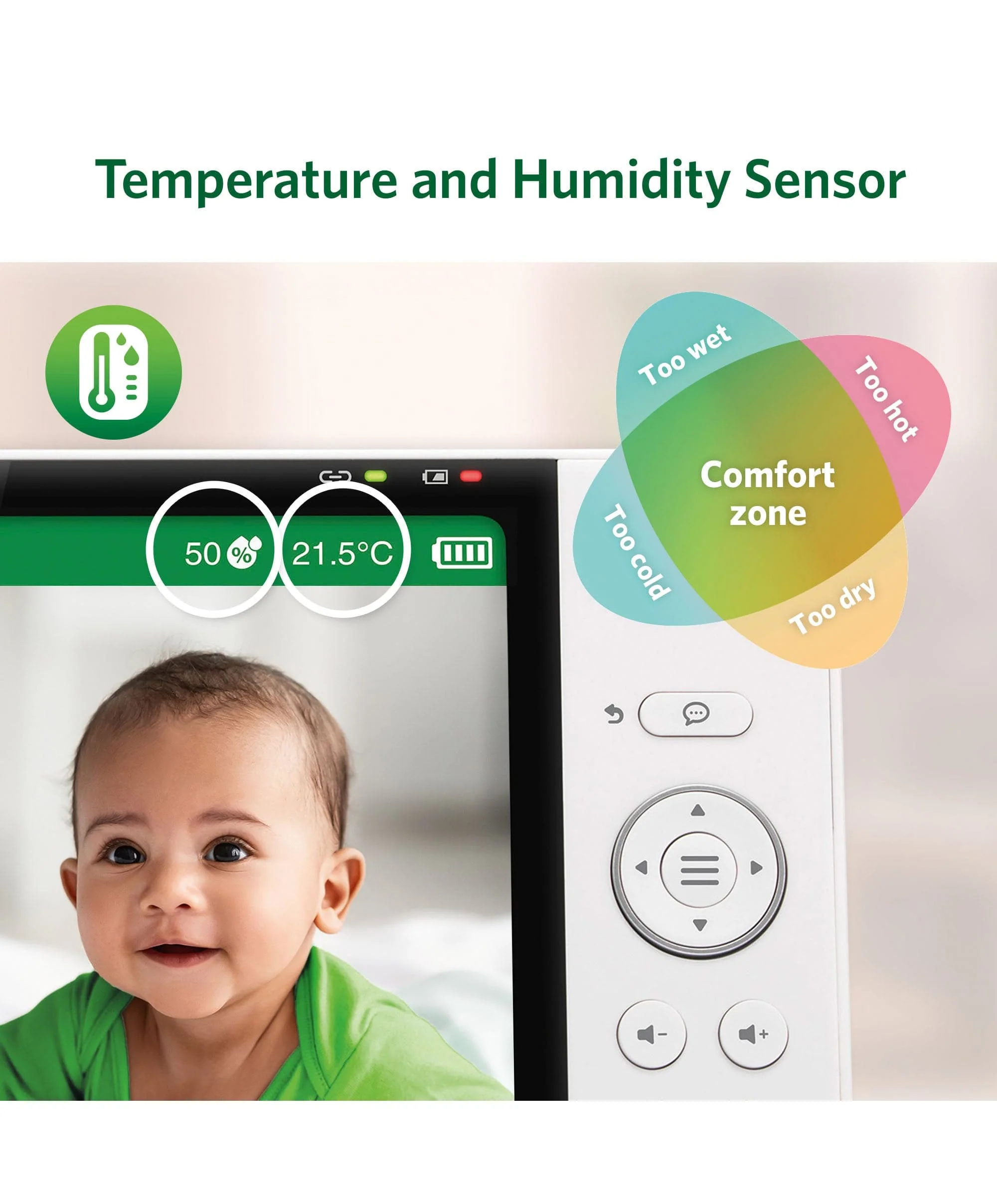 LeapFrog LF5817HD 7β Over-the-Cot Smart Baby Monitor - Image 11