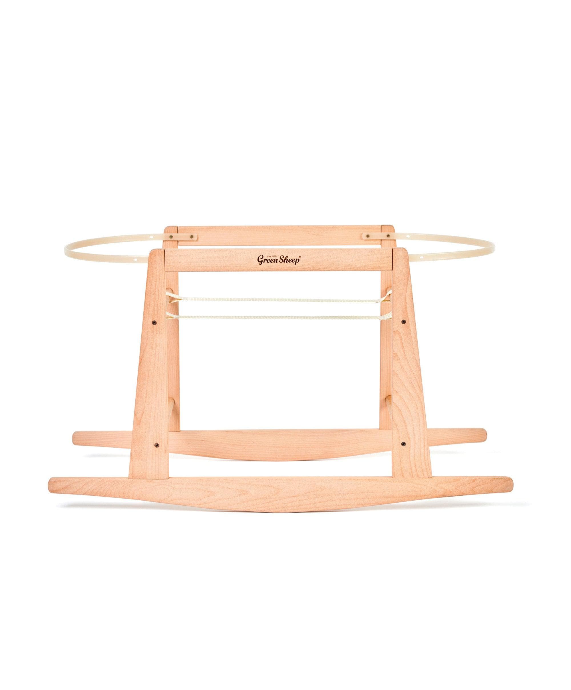 Little Green Sheep Natural Knitted Moses Basket & Mattress - Dove - Image 10