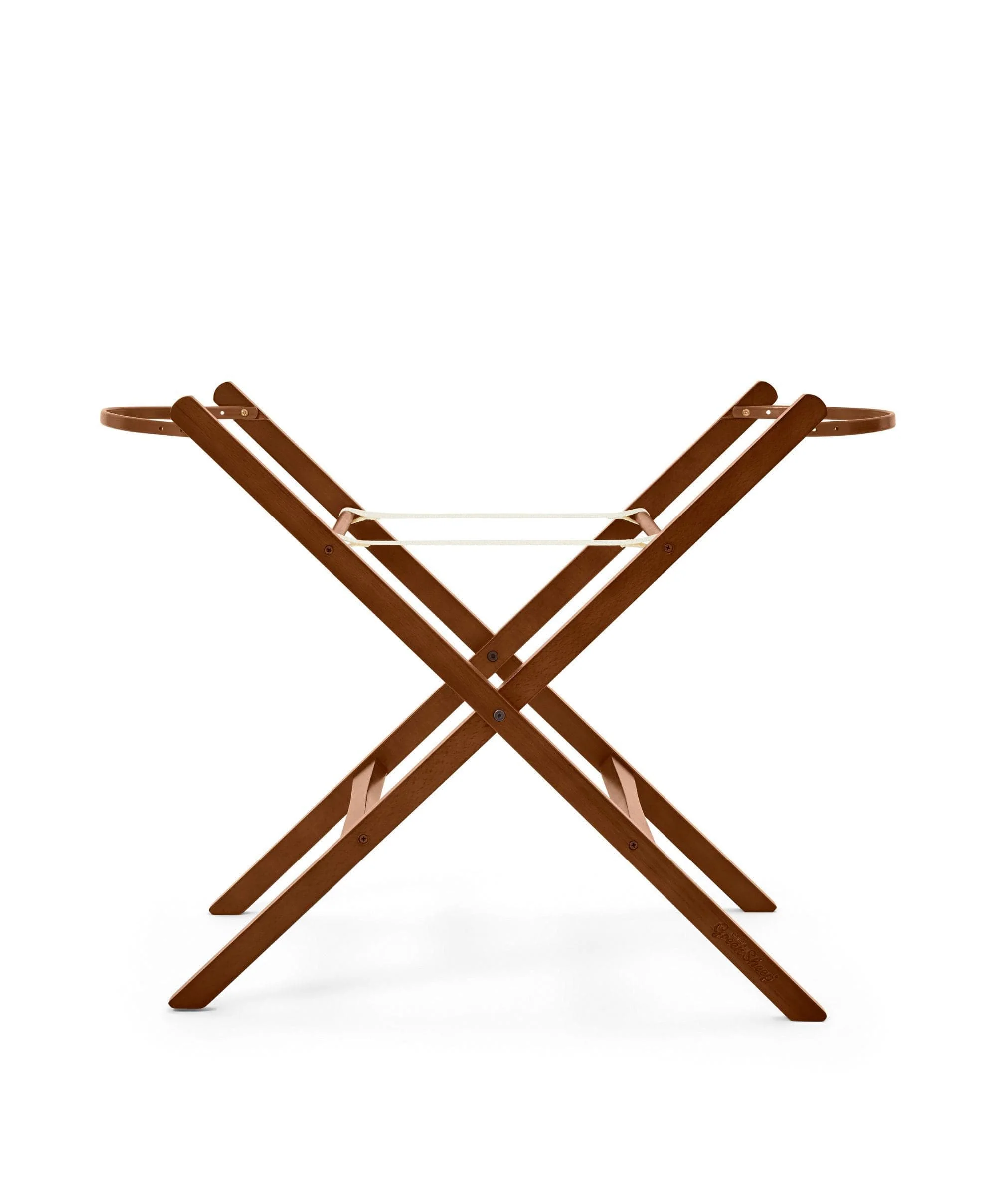 The Little Green Sheep Moses Basket Stand - Walnut - Image 2