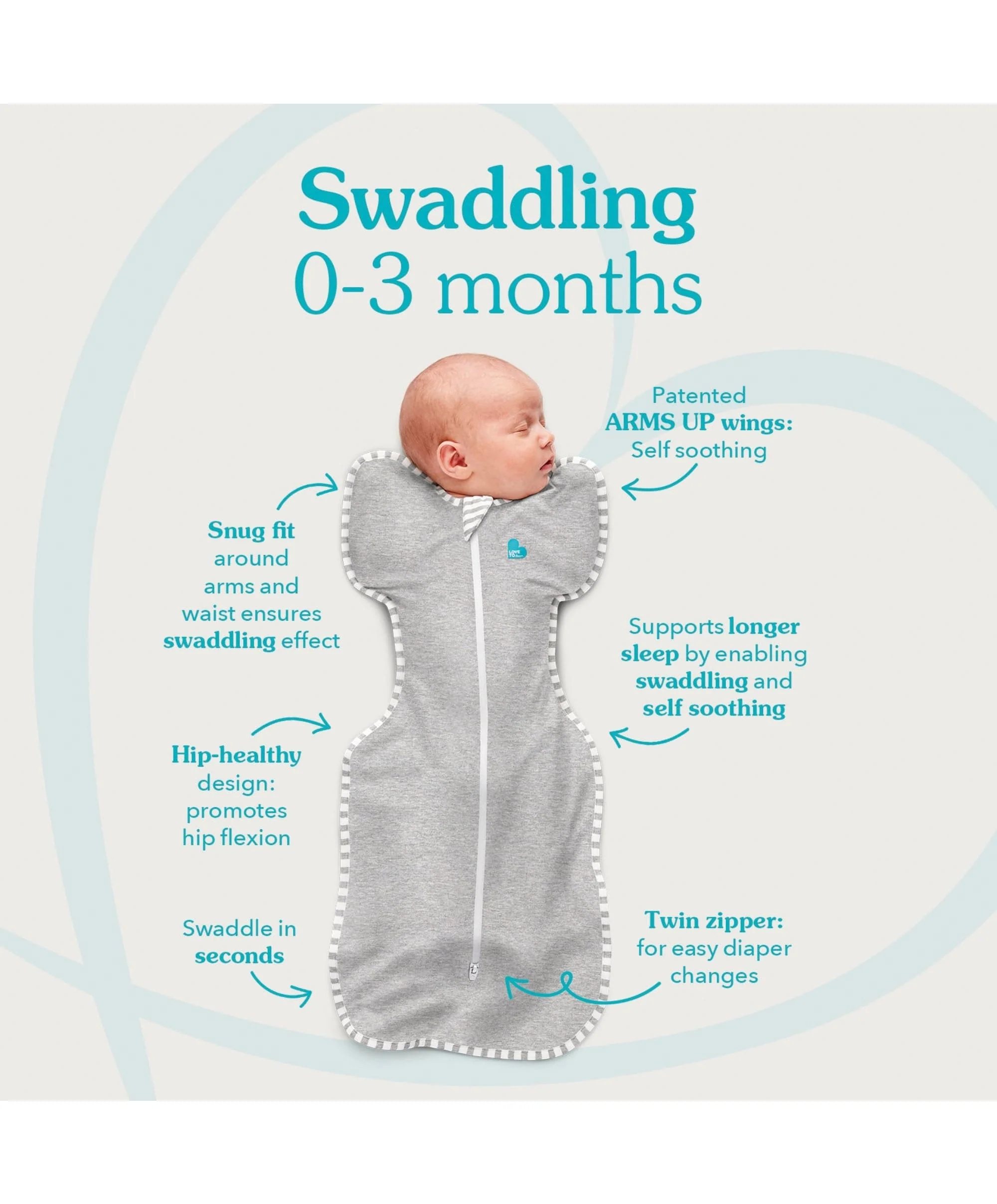 Love to Dream™ Swaddle Up™ (2.5 Tog) - Olive - Image 2