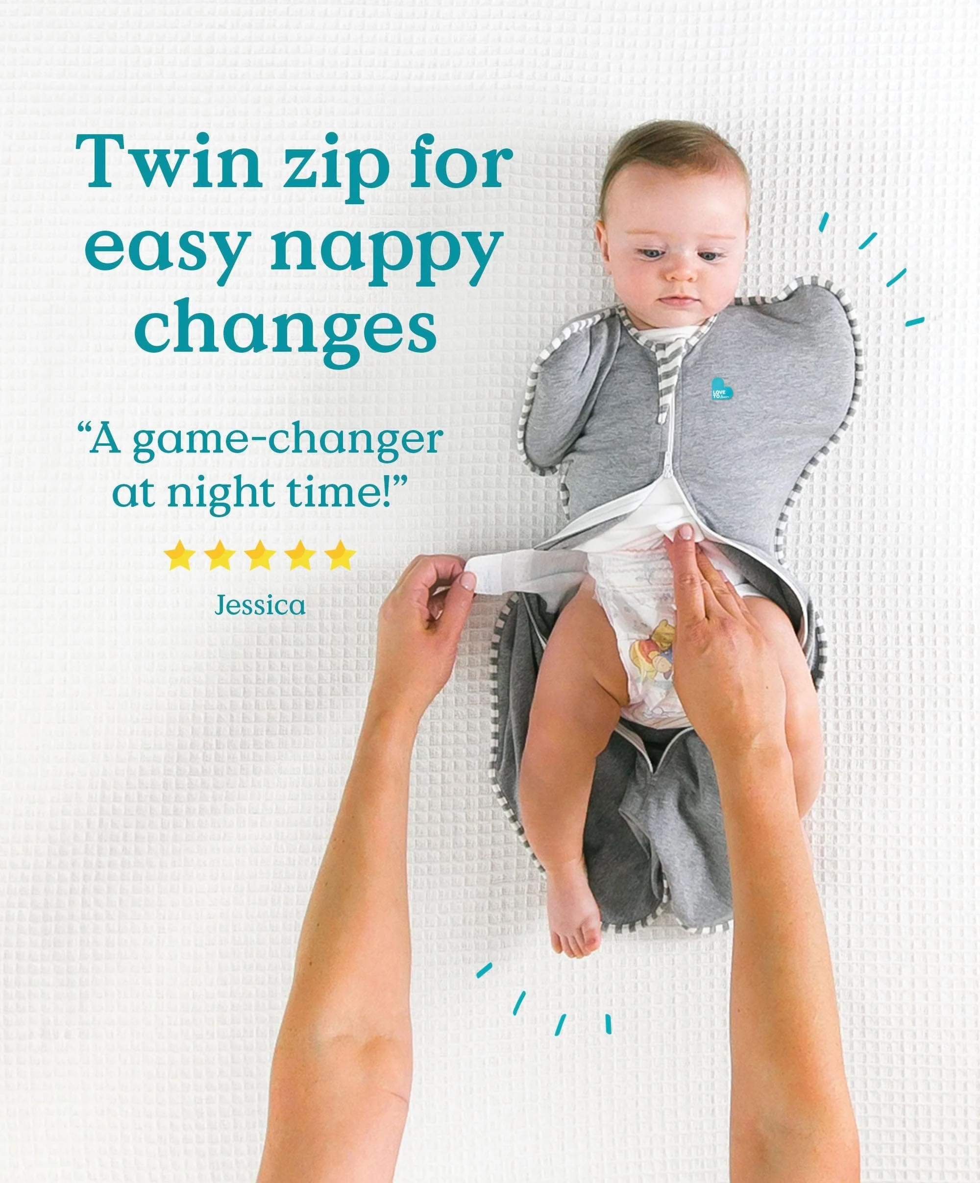 Love to Dream Swaddle Up™ (1.0 Tog) - Cloud Bunny - Image 12