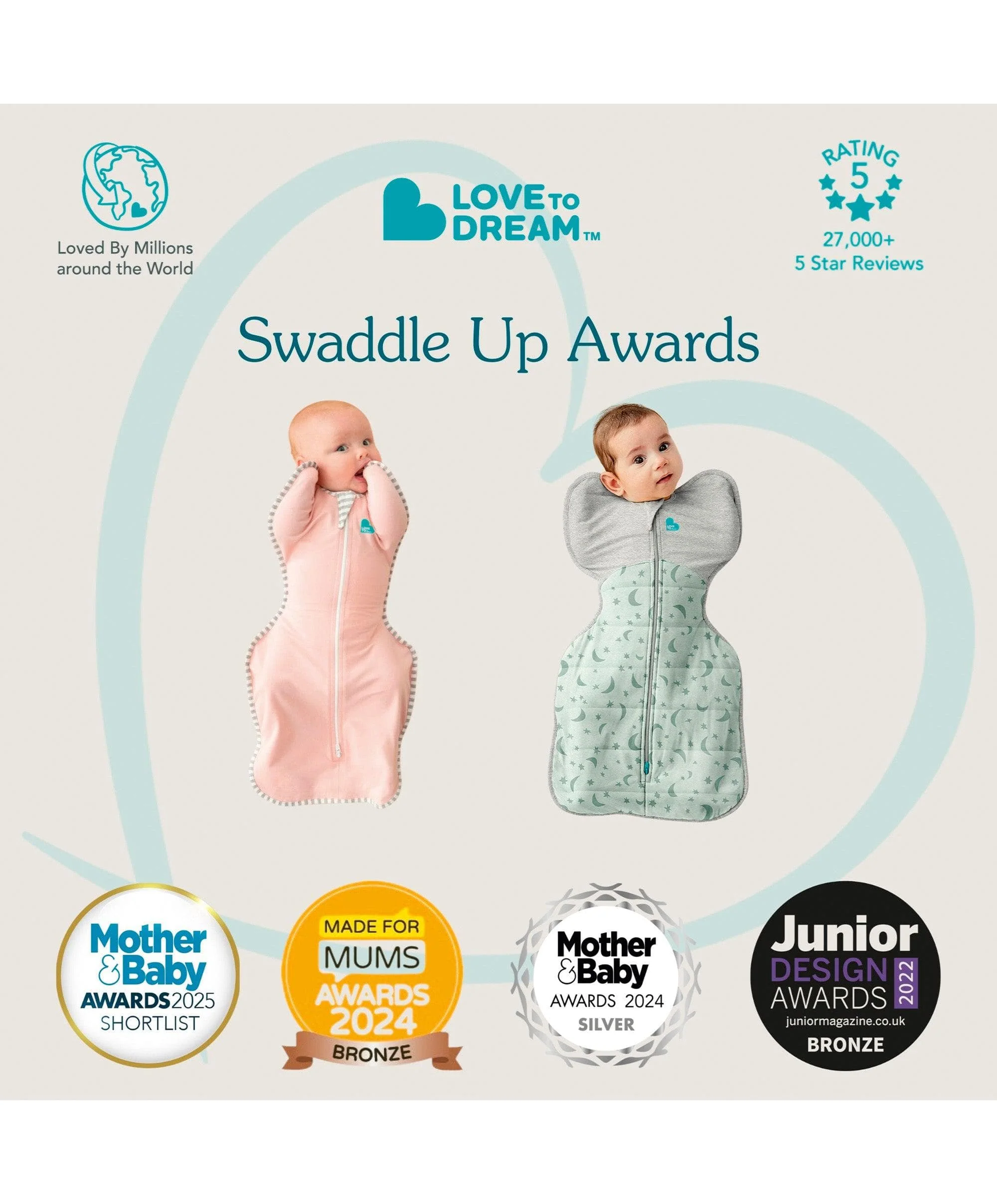 Love to Dream Swaddle Up™ Small/8 - 13lbs (1.0 Tog) - Sand Dollar - Image 7