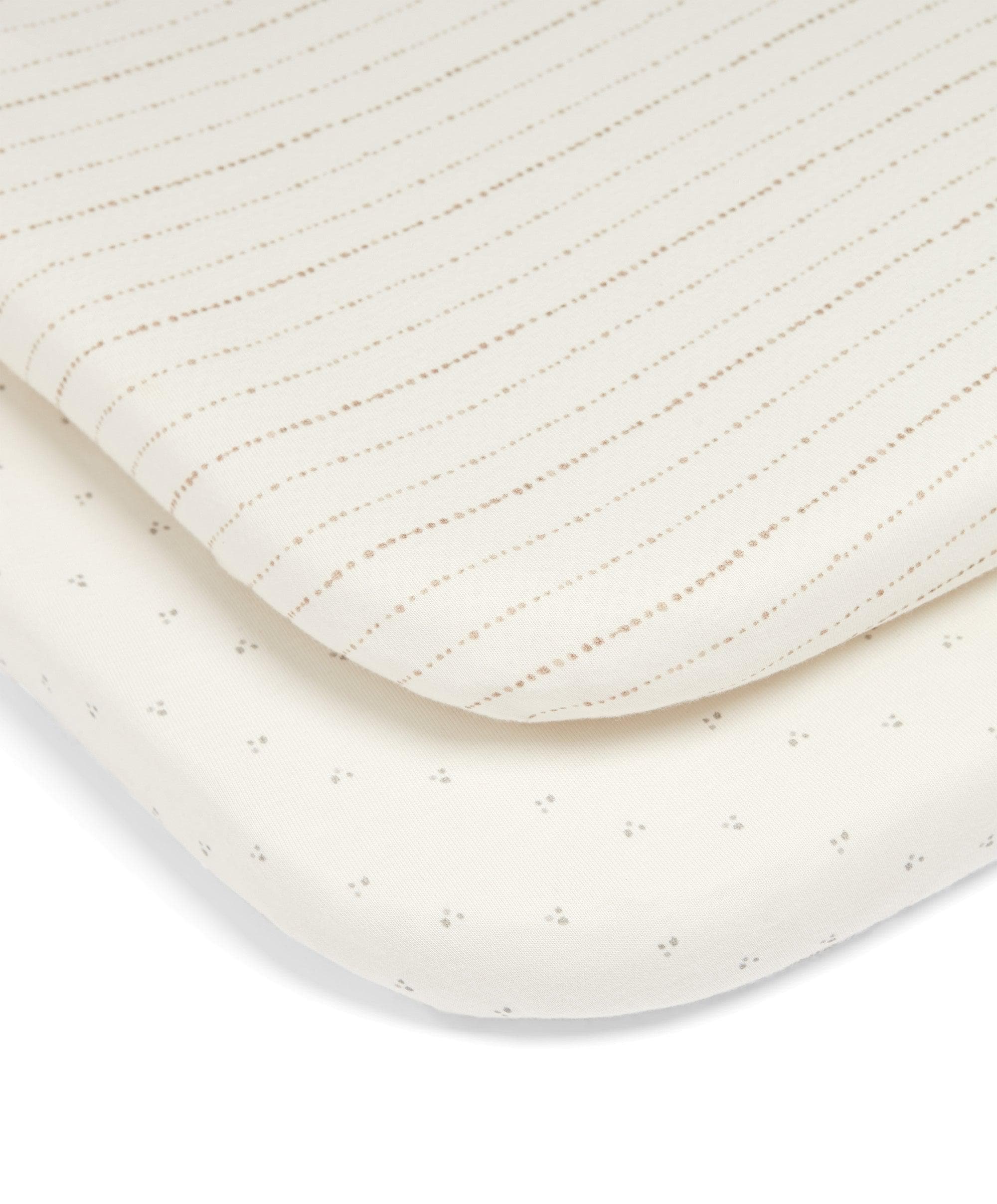 Lua Bedside Crib and Sheet Bundle - Fawn/Oatmeal - Image 10