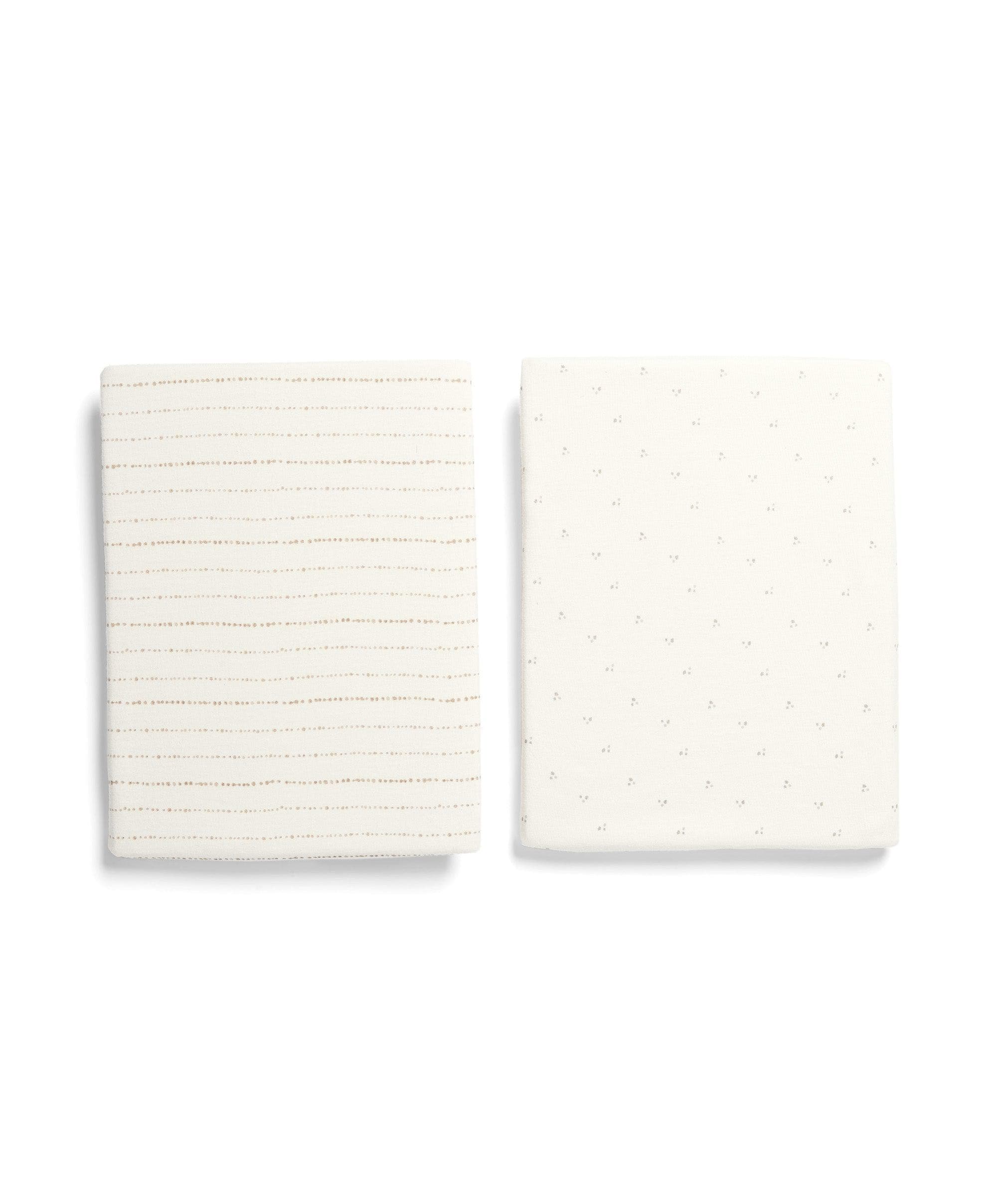 Lua Bedside Crib and Sheet Bundle - Fawn/Oatmeal - Image 11
