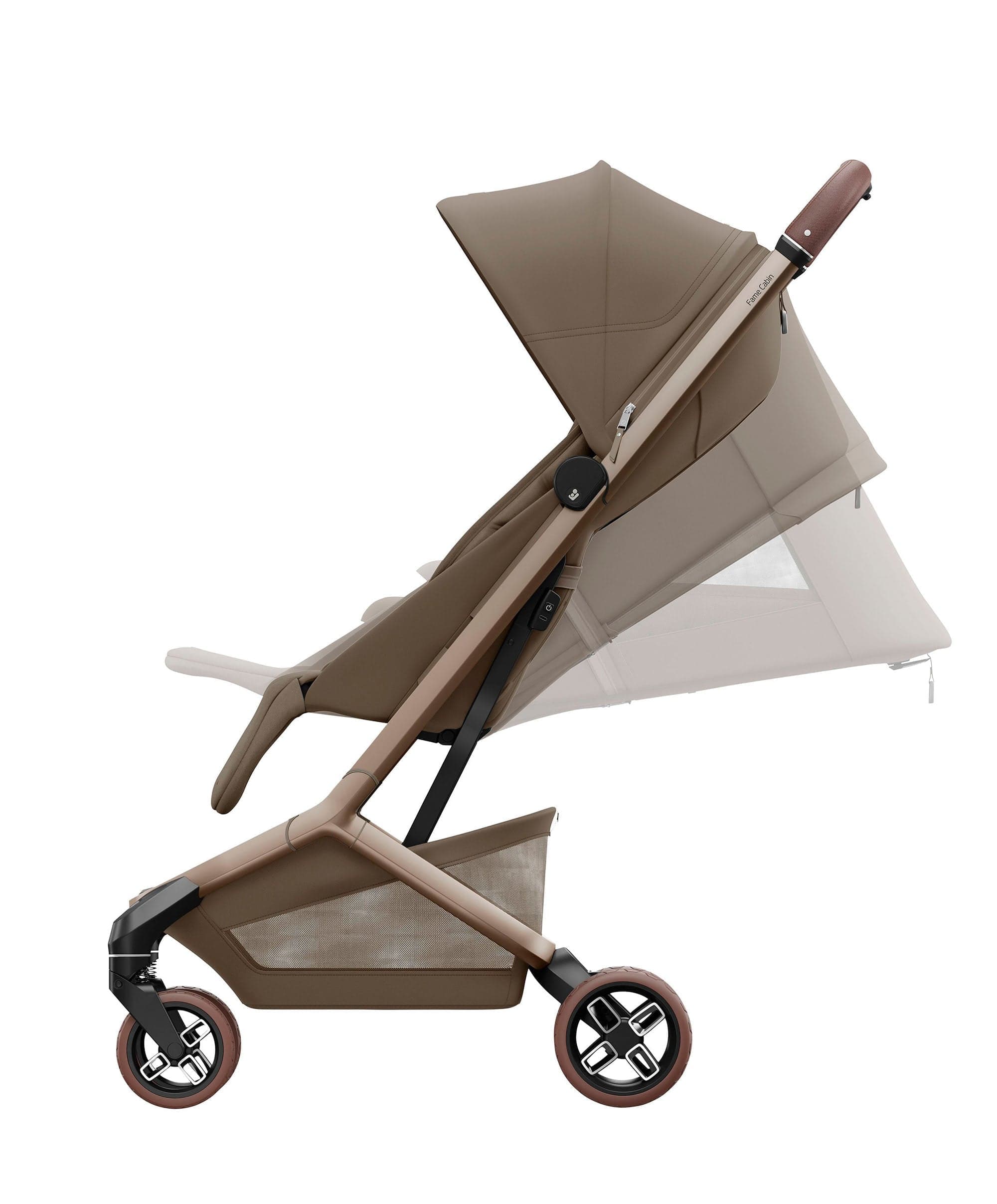 Maxi-Cosi Fame Cabin Pushchair Bundle with Maxi-Cosi Coral Slide Pro Car Seat & Base (4 Pieces) -Truffle - Image 6