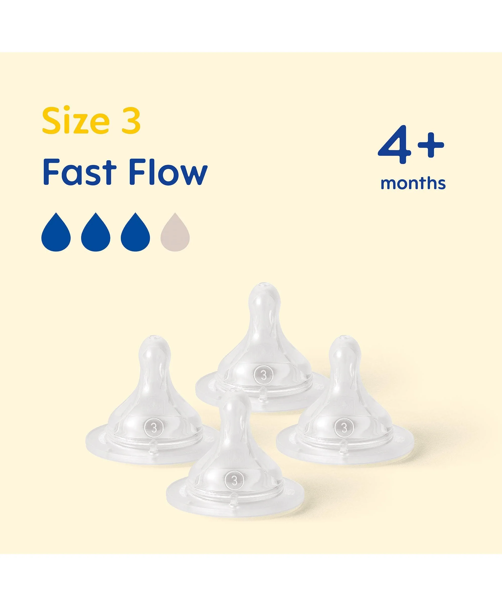 MAM Size 3 Bottle Teats (4 Pack) - Image 2