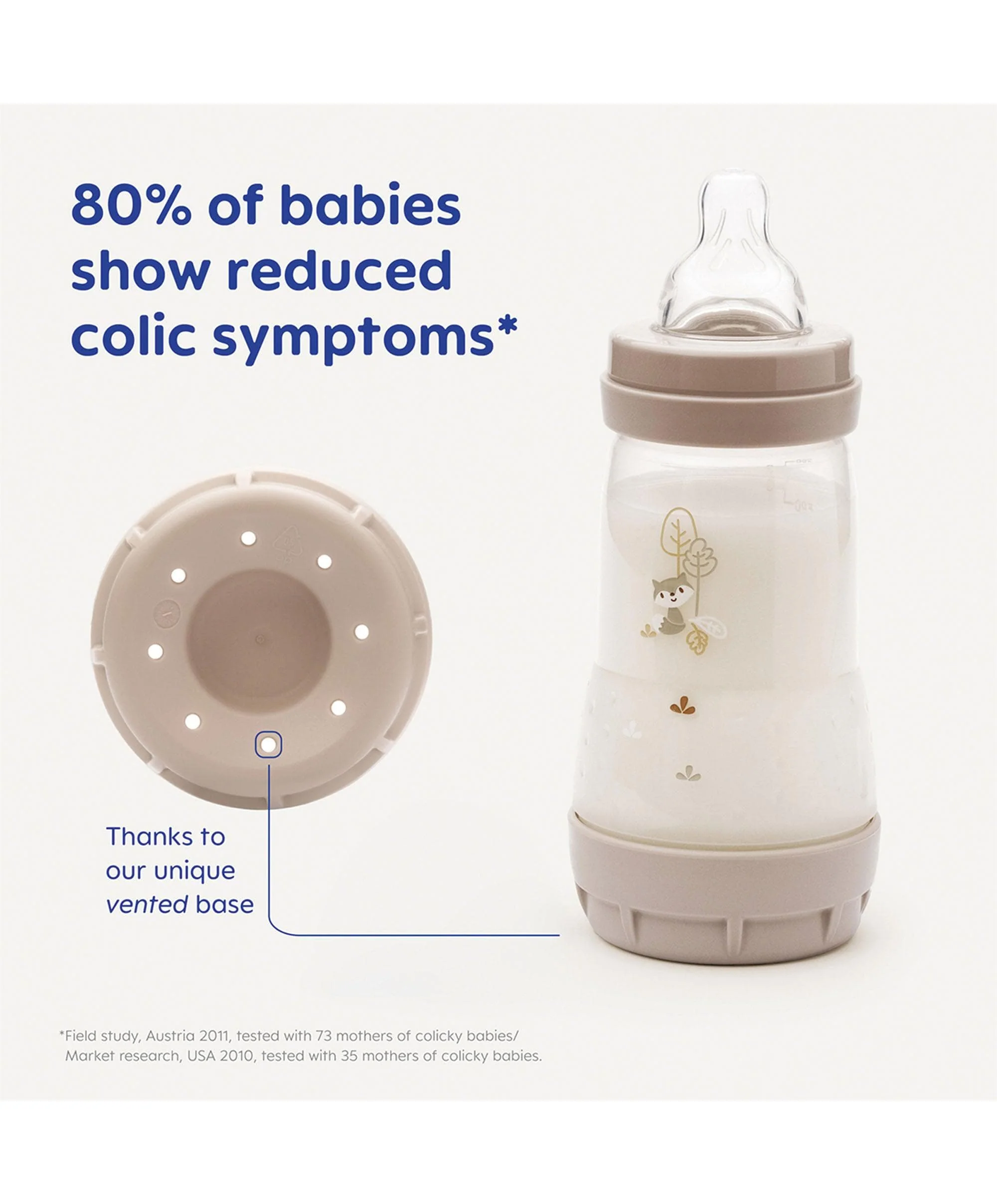 MAM Baby Easy Start&trade; Anti-Colic Bottles & Soother 5 Piece Newborn Gift Set - Image 3