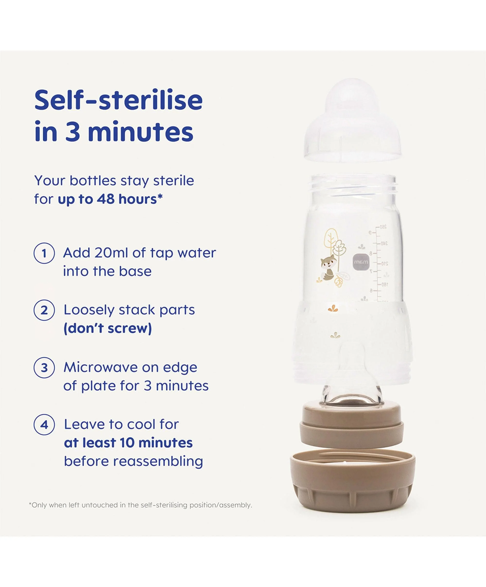 MAM Baby Easy Start&trade; Anti-Colic Bottles & Soother 5 Piece Newborn Gift Set - Image 4