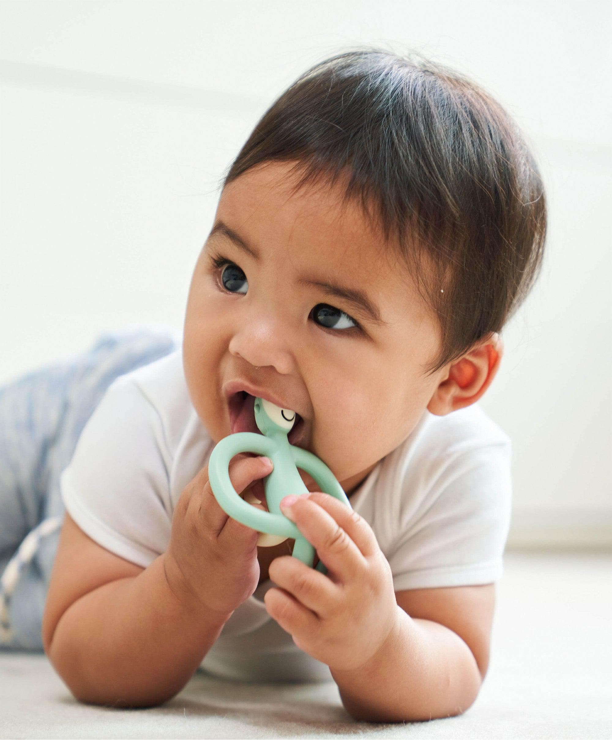 Matchstick Monkey Original Teething Toy in Mint Green - Image 5