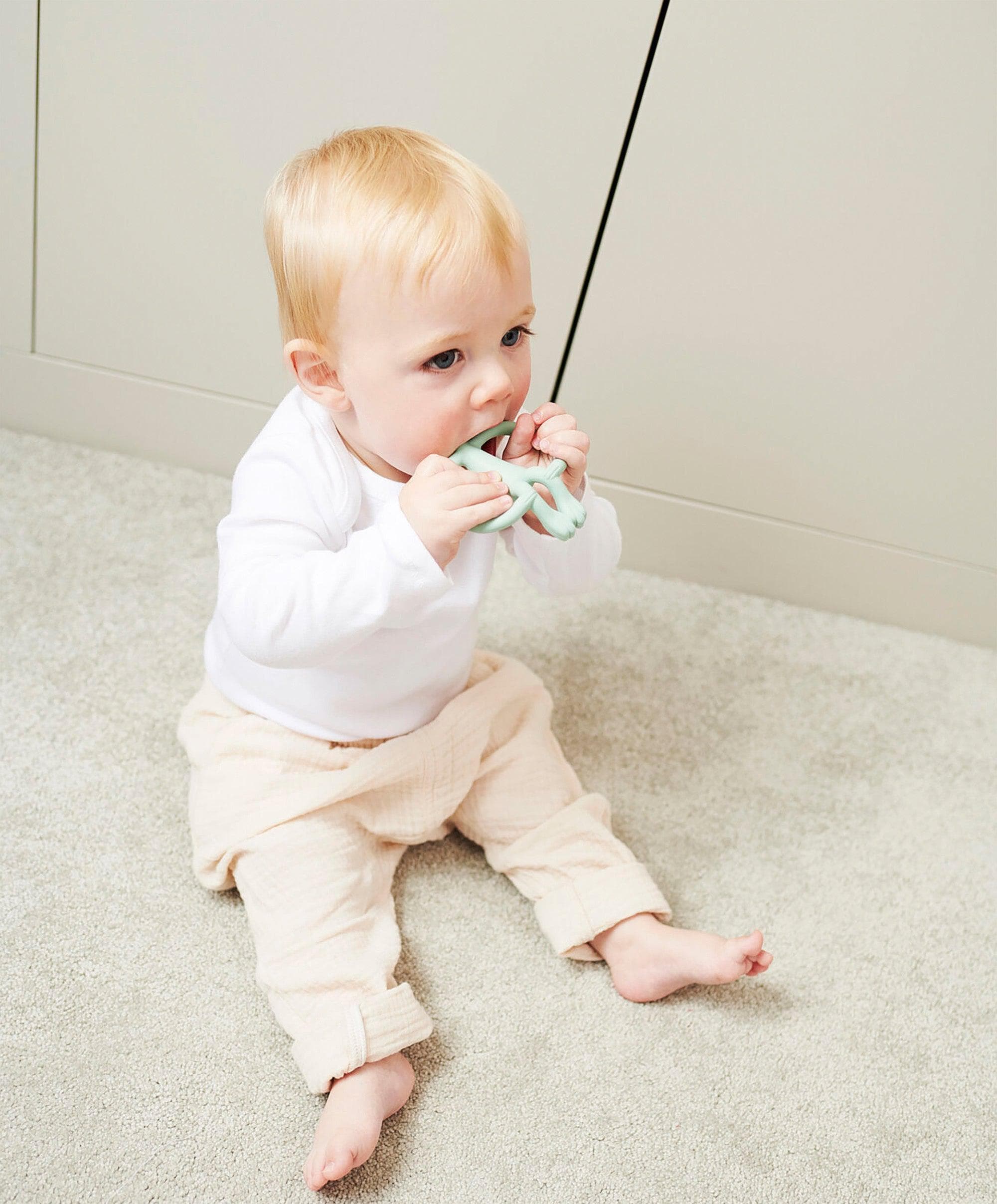 Matchstick Monkey Original Teething Toy in Mint Green - Image 6