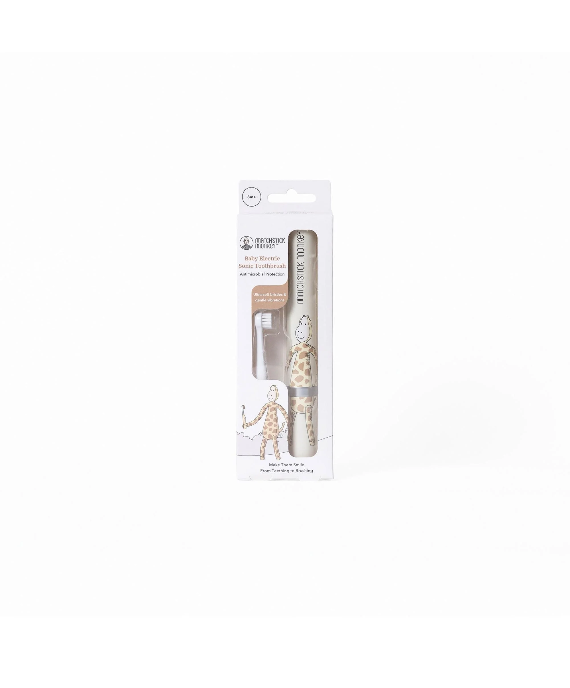 Matchstick Monkey Baby Electric Sonic Toothbrush - Giraffe - Image 4