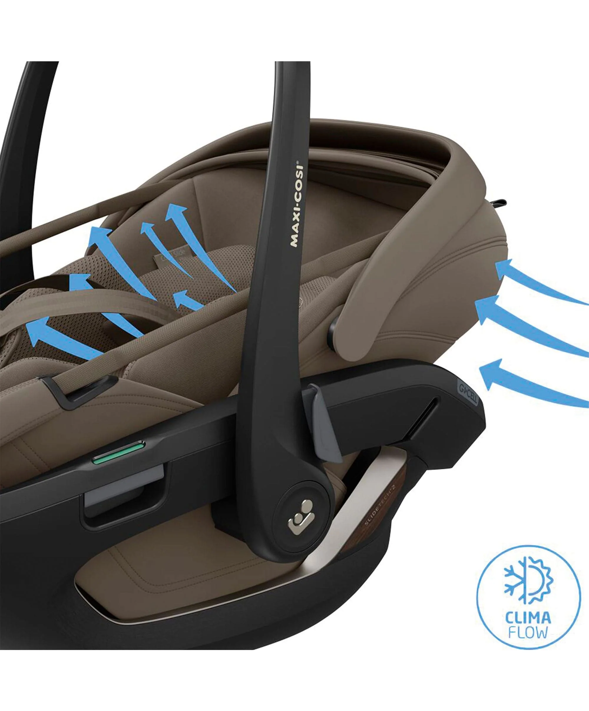 Maxi-Cosi Coral Slide Pro Car Seat - Oak Truffle - Image 9