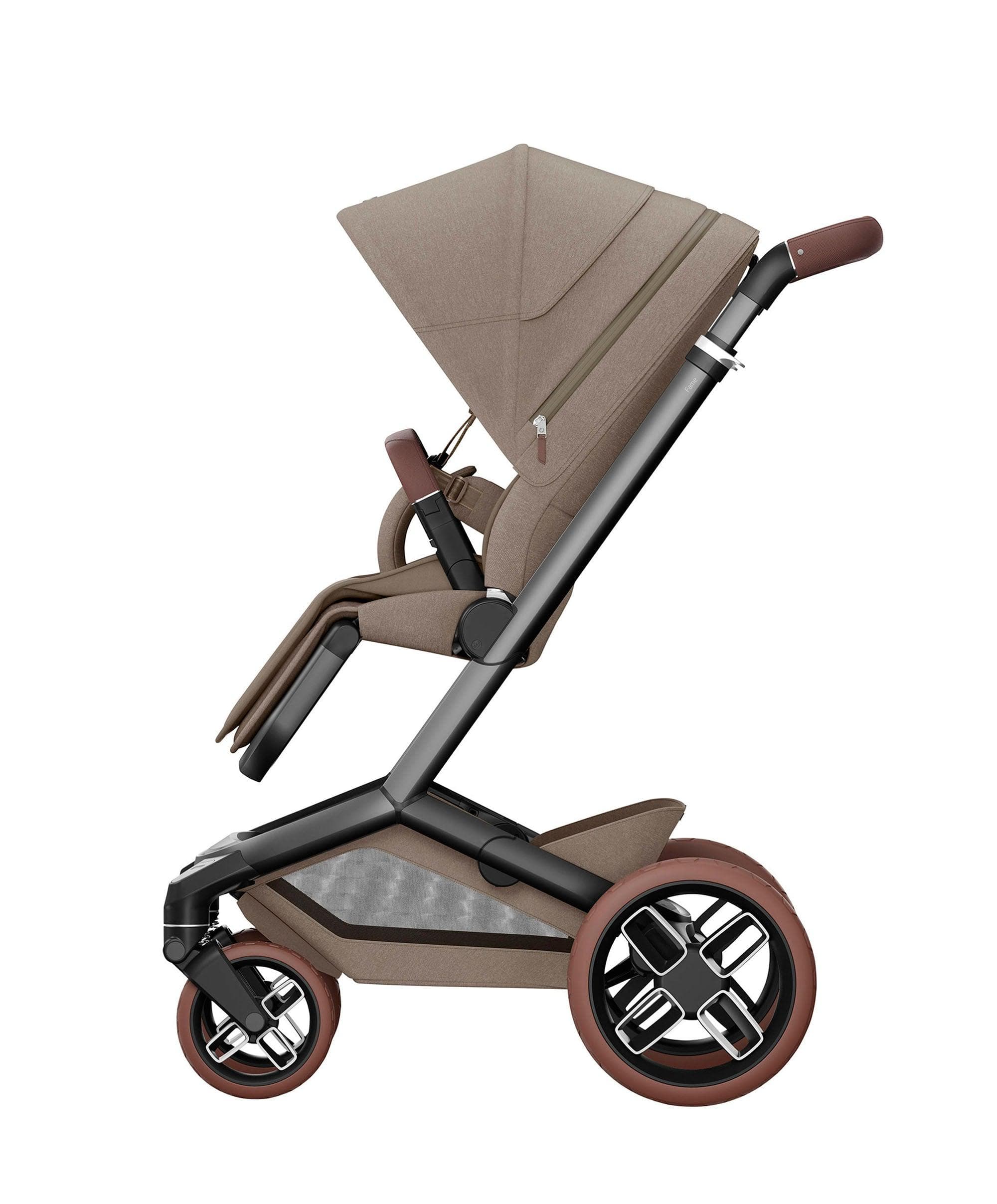Maxi-Cosi Fame Pushchair Twillic Truffle with Brown Wheels - Image 3