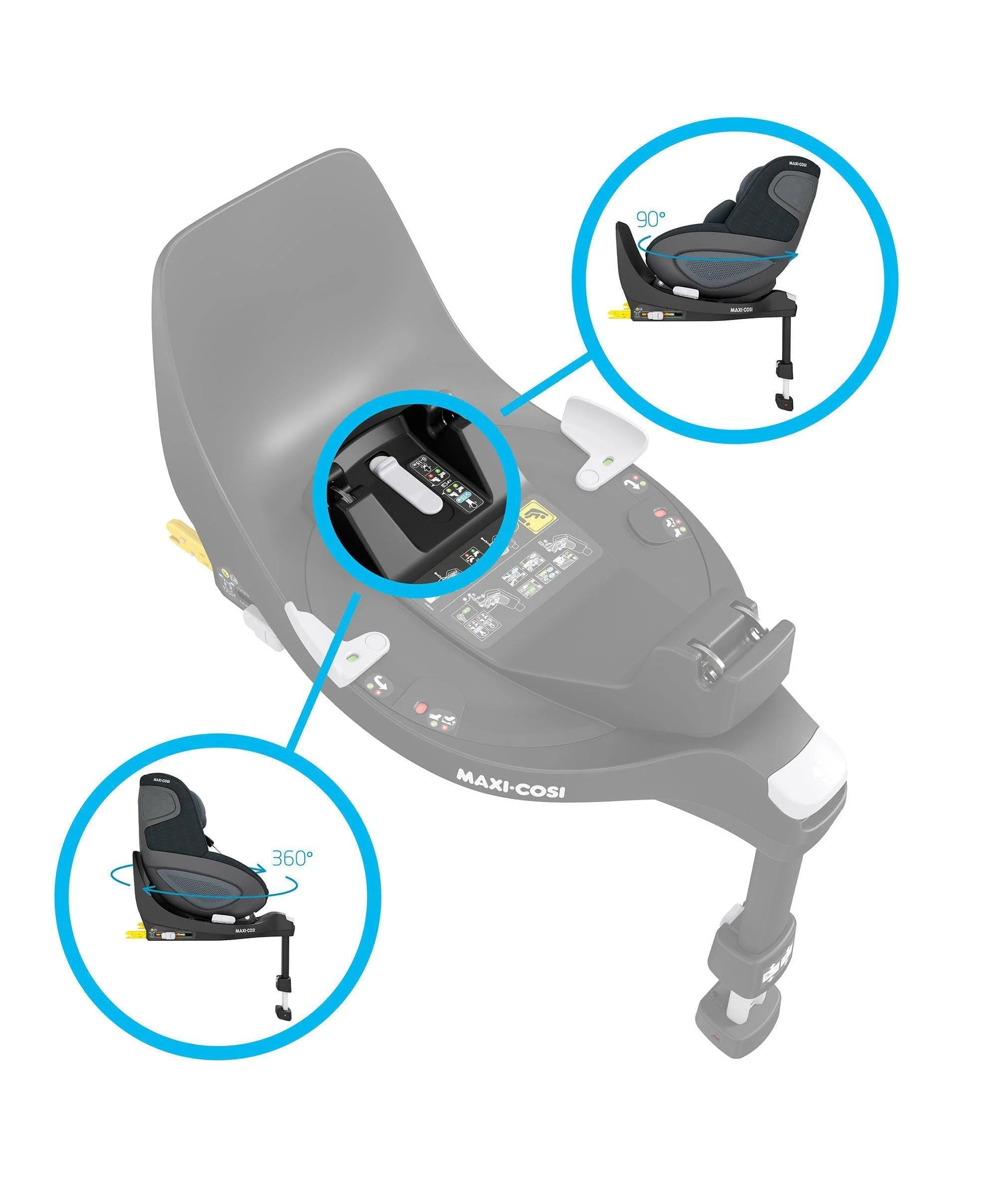 Maxi-Cosi FamilyFix 360 Car Seat Base - Black - Image 8