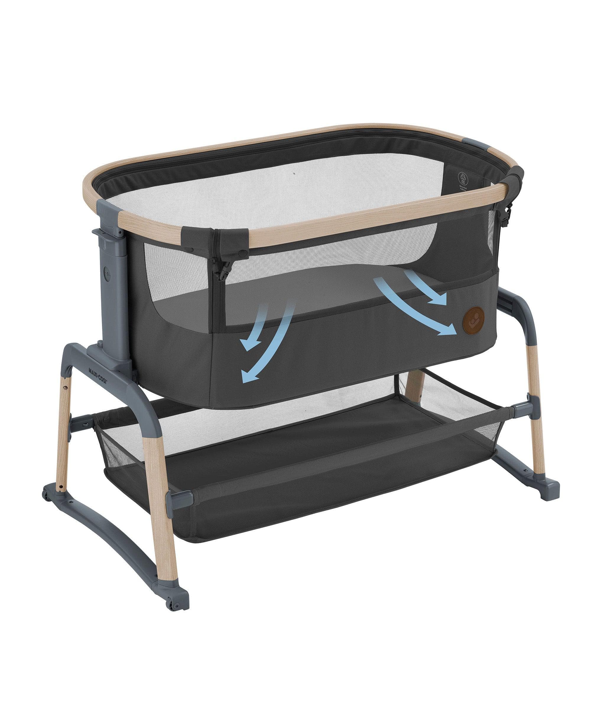 Maxi-Cosi Iora Air Bedside Crib - Beyond Graphite - Image 5