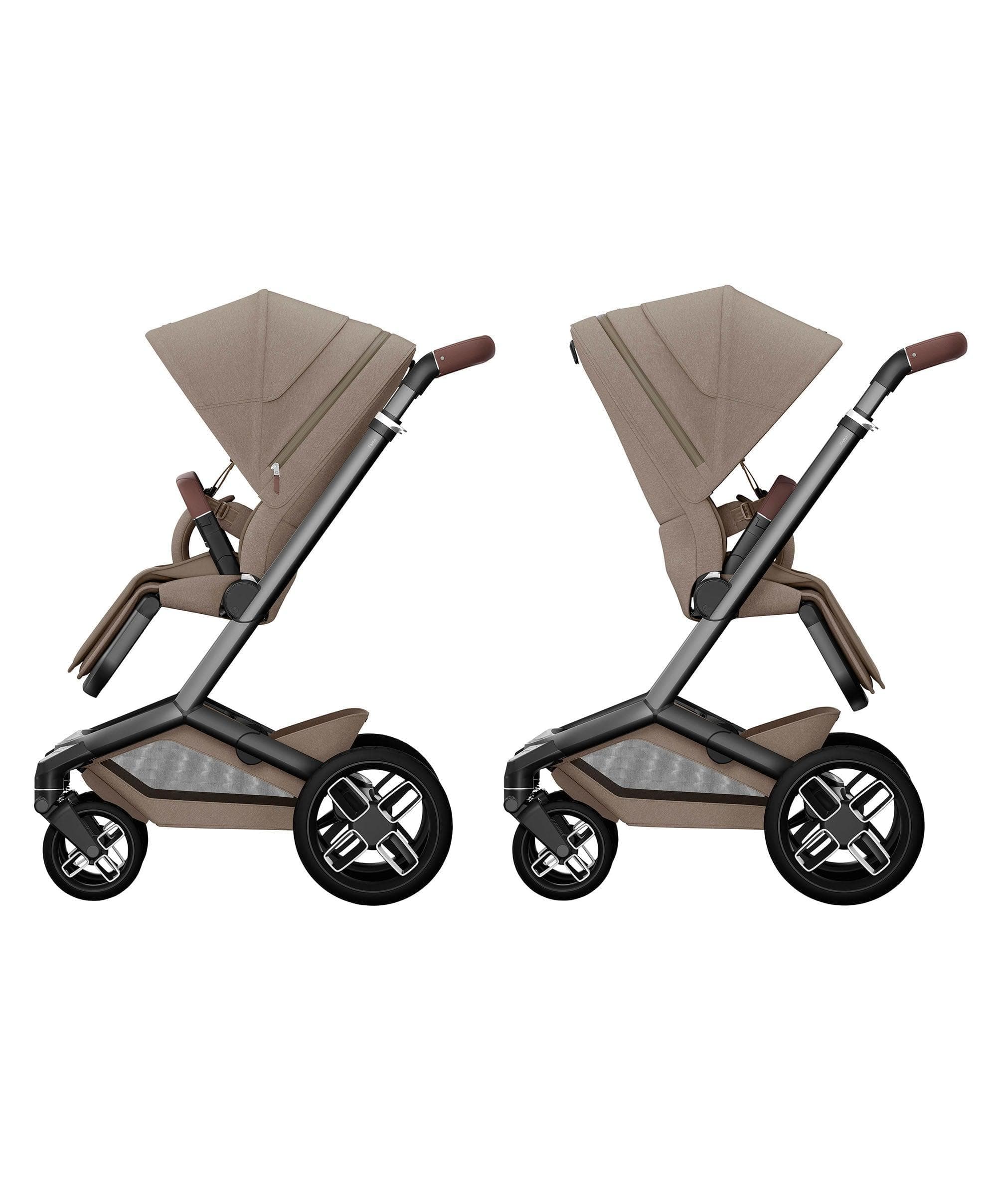 Maxi-Cosi Fame Pushchair & Carrycot - Truffle with Black Wheels - Image 5