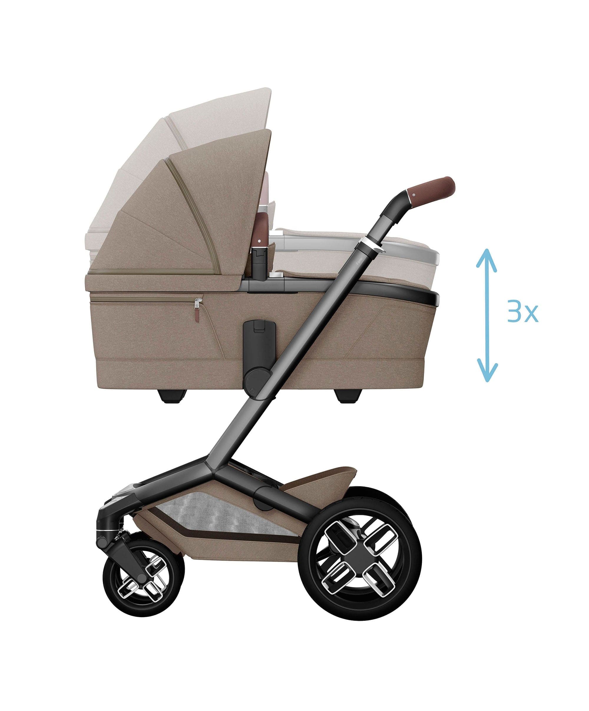 Maxi Cosi Fame Pushchair Bundle with Pebble 360 Pro² Car Seat (9 Pieces) - Truffle with Black Wheels - Image 10