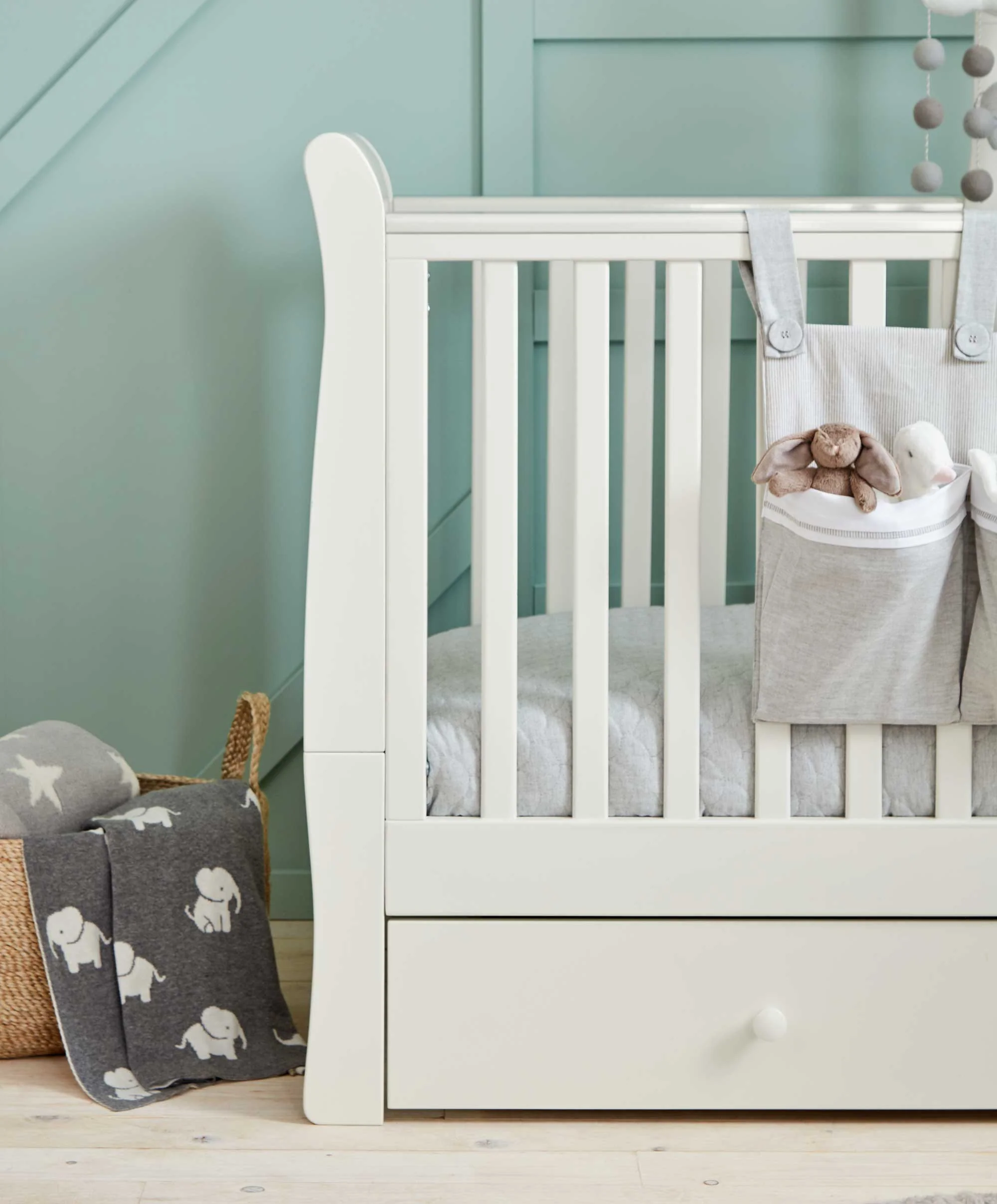 Mia Cotbed & Essential Airflow Pocket Spring Mattress Bundle - White - Image 4